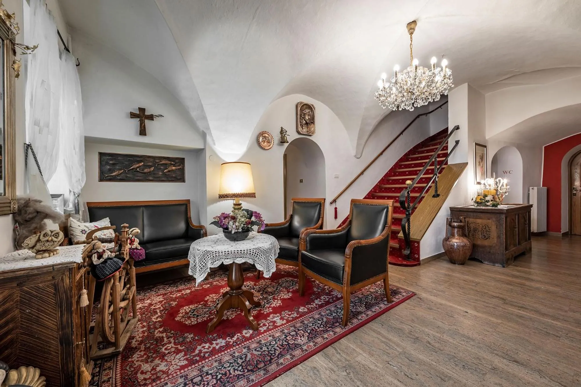 Lobby or reception in Hotel Weisse Lilie - B&B