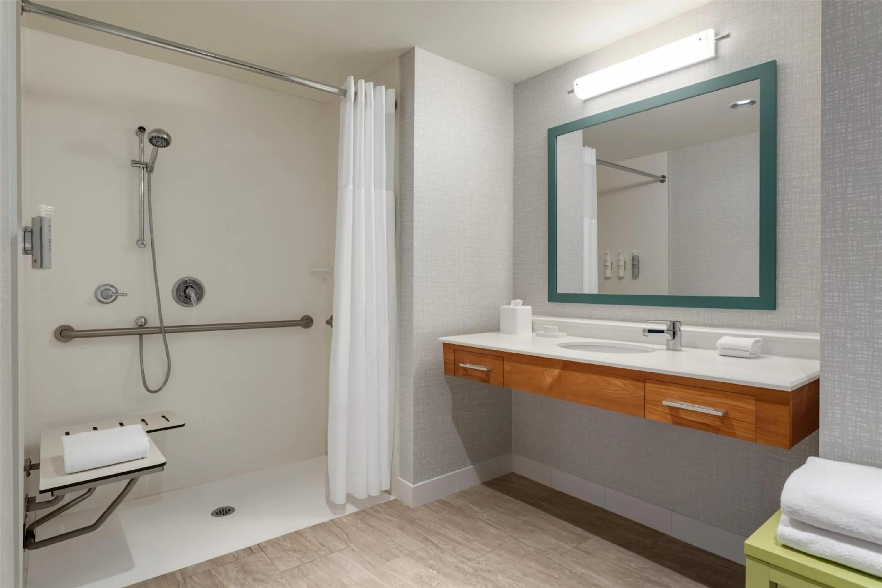 Bathroom in Hampton Inn & Suites by Hilton Tampa Busch Gardens Area