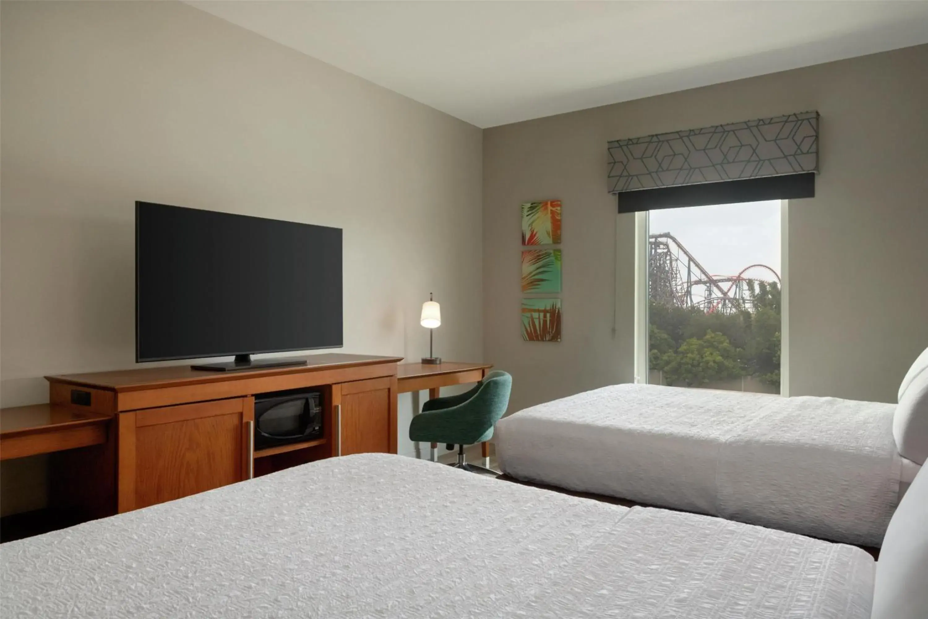 Queen Room with Two Queen Beds (4 Adults) in Hampton Inn & Suites by Hilton Tampa Busch Gardens Area Queen Room with Two Queen Beds (4 Adults) in Hampton Inn & Suites by Hilton Tampa Busch Gardens Area