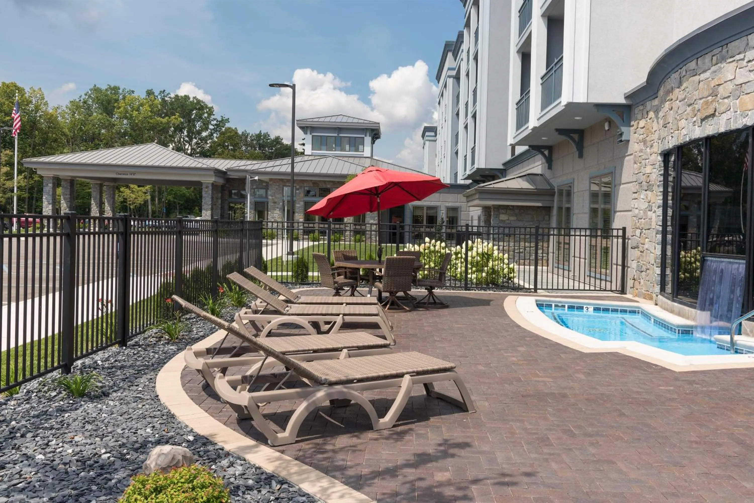 Pool view in Hilton Garden Inn Grand Rapids East