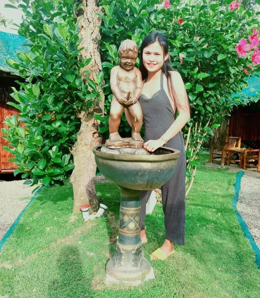 Garden view in Moalboal Bamboo Guest House