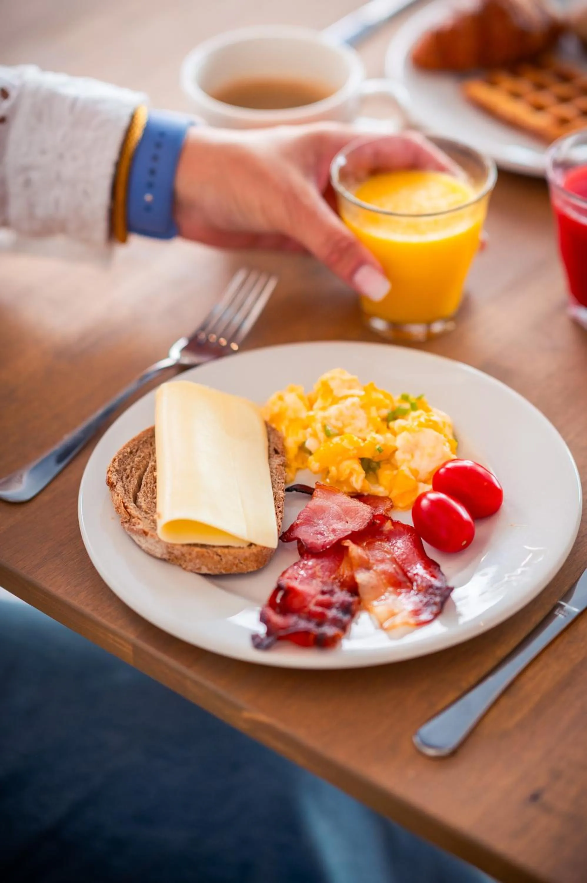 Buffet breakfast in Hotel Queen Anne