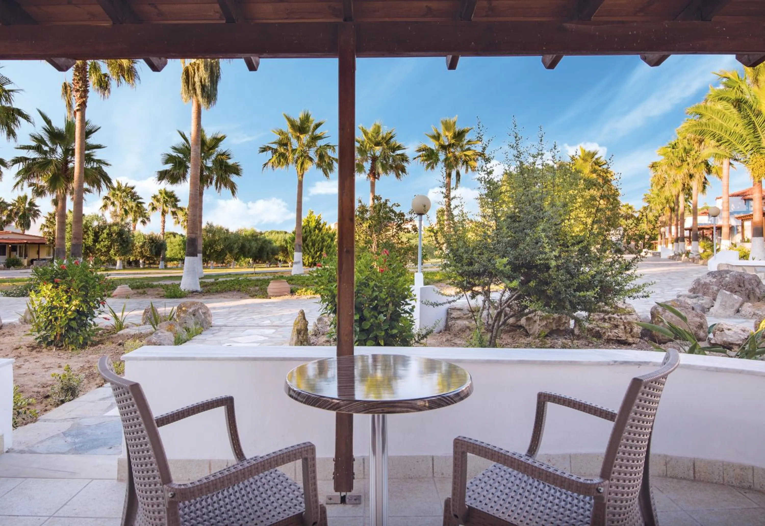 Balcony/Terrace in Eurovillage Achilleas Hotel