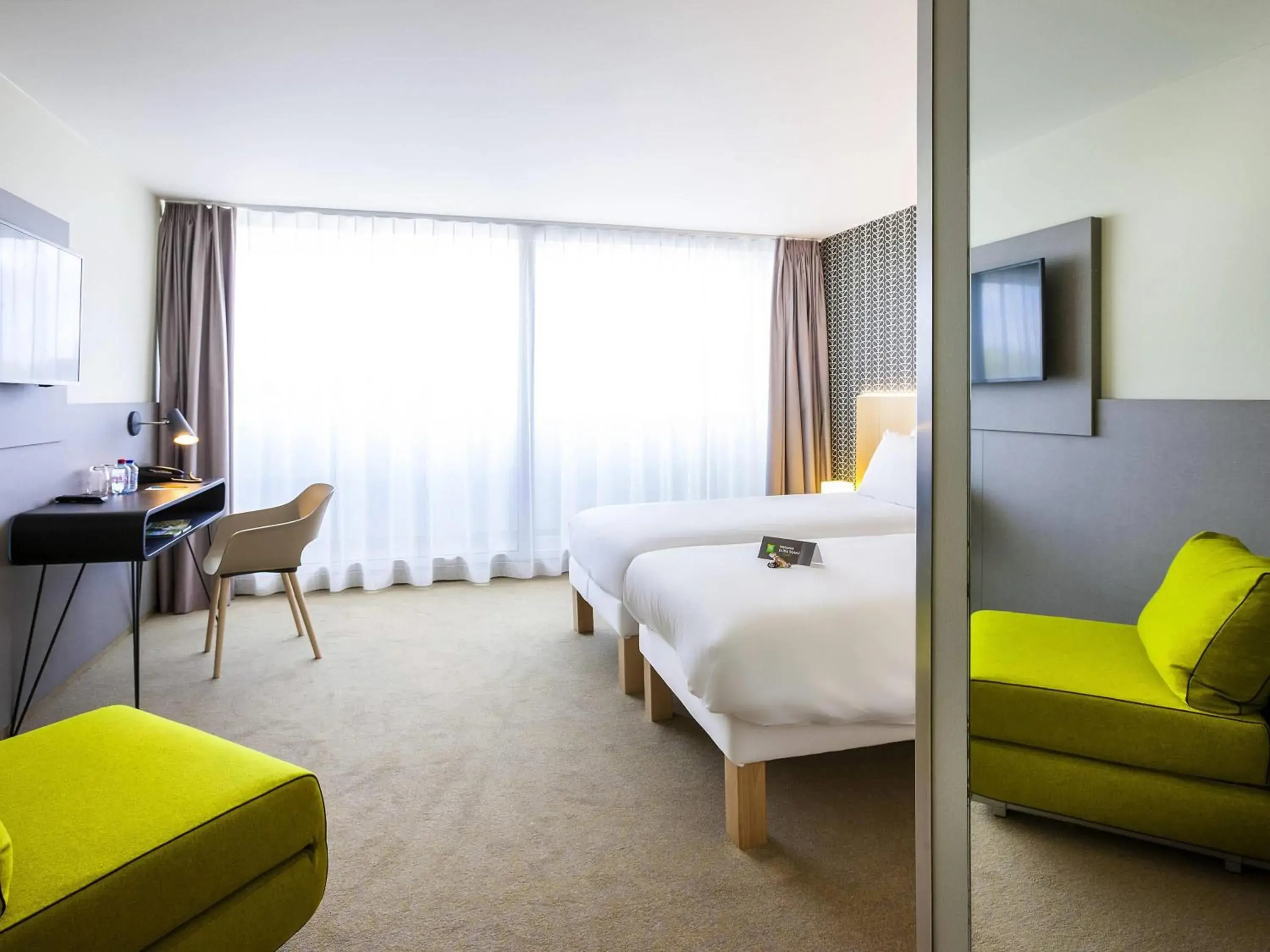 Bedroom, Bed in ibis Styles Kortrijk Expo Bedroom, Bed in ibis Styles Kortrijk Expo