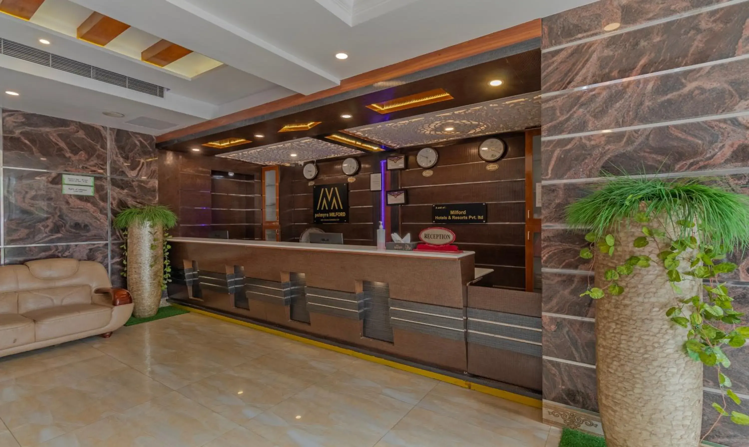 Lobby or reception in Treebo Premium Palmyra Milford, 2 Km From Alleppey Beach Lobby or reception in Treebo Premium Palmyra Milford, 2 Km From Alleppey Beach