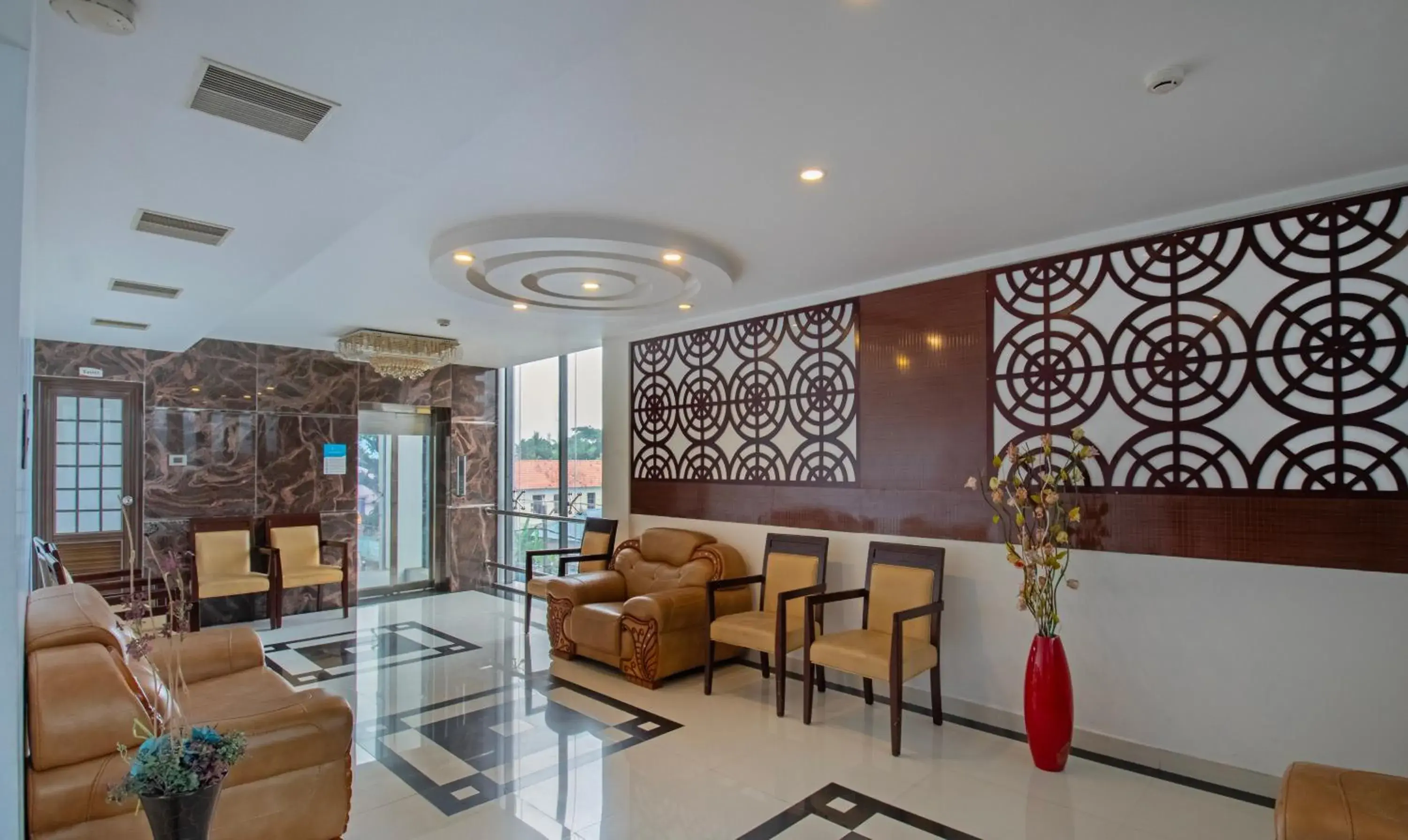 Living room in Treebo Premium Palmyra Milford, 2 Km From Alleppey Beach Living room in Treebo Premium Palmyra Milford, 2 Km From Alleppey Beach