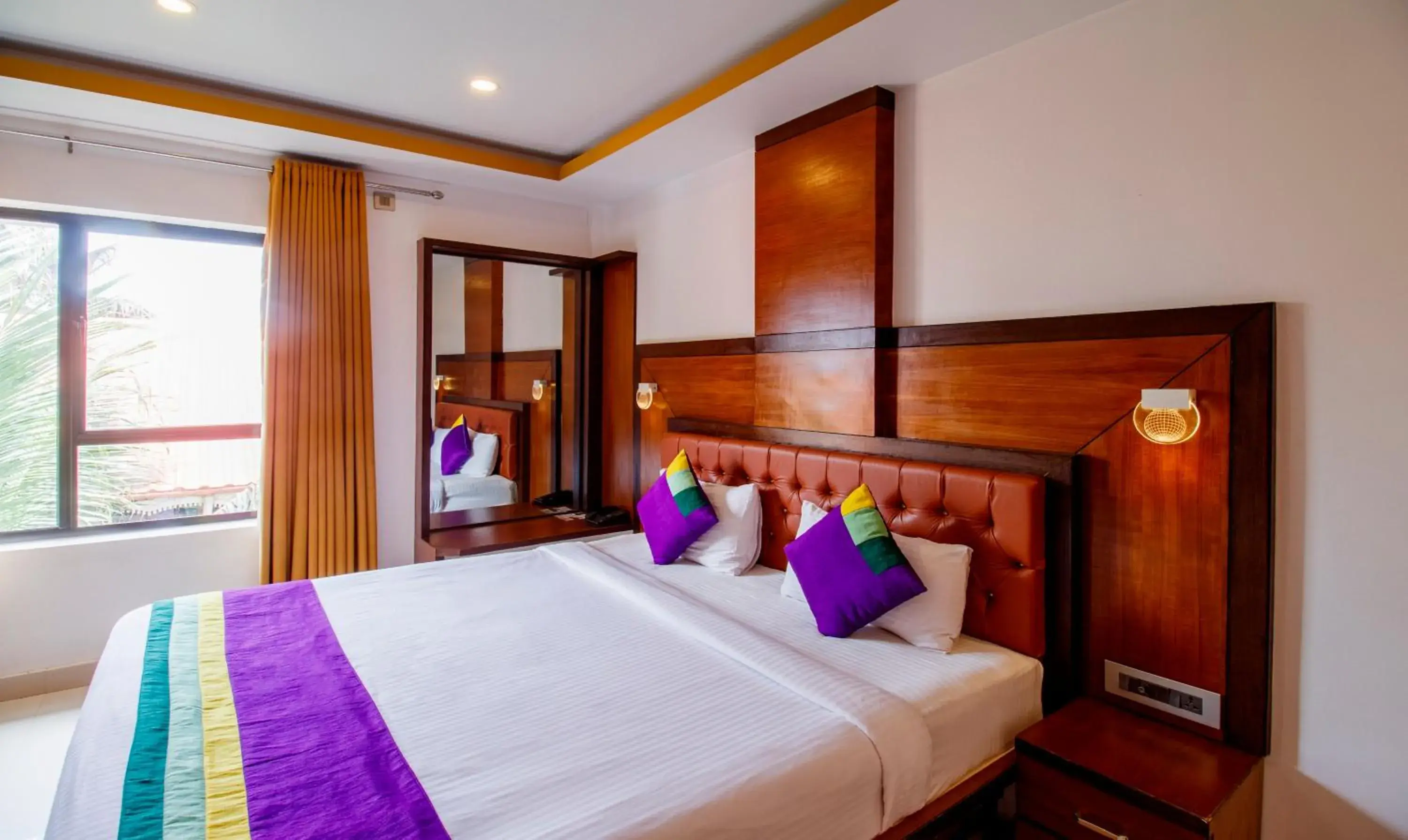 Bedroom, Bed in Treebo Premium Palmyra Milford, 2 Km From Alleppey Beach Bedroom, Bed in Treebo Premium Palmyra Milford, 2 Km From Alleppey Beach