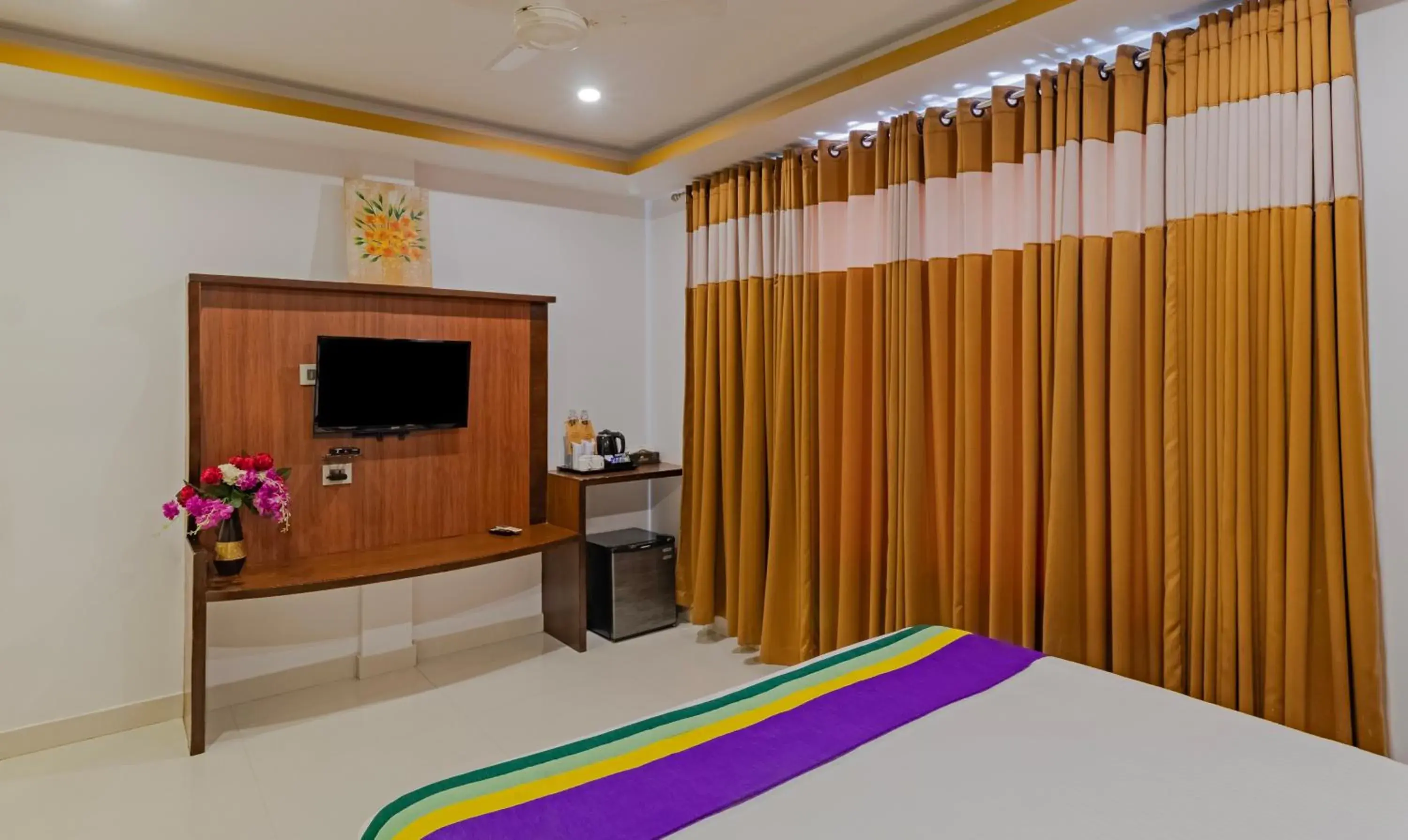 Bedroom, Bed in Treebo Premium Palmyra Milford, 2 Km From Alleppey Beach Bedroom, Bed in Treebo Premium Palmyra Milford, 2 Km From Alleppey Beach