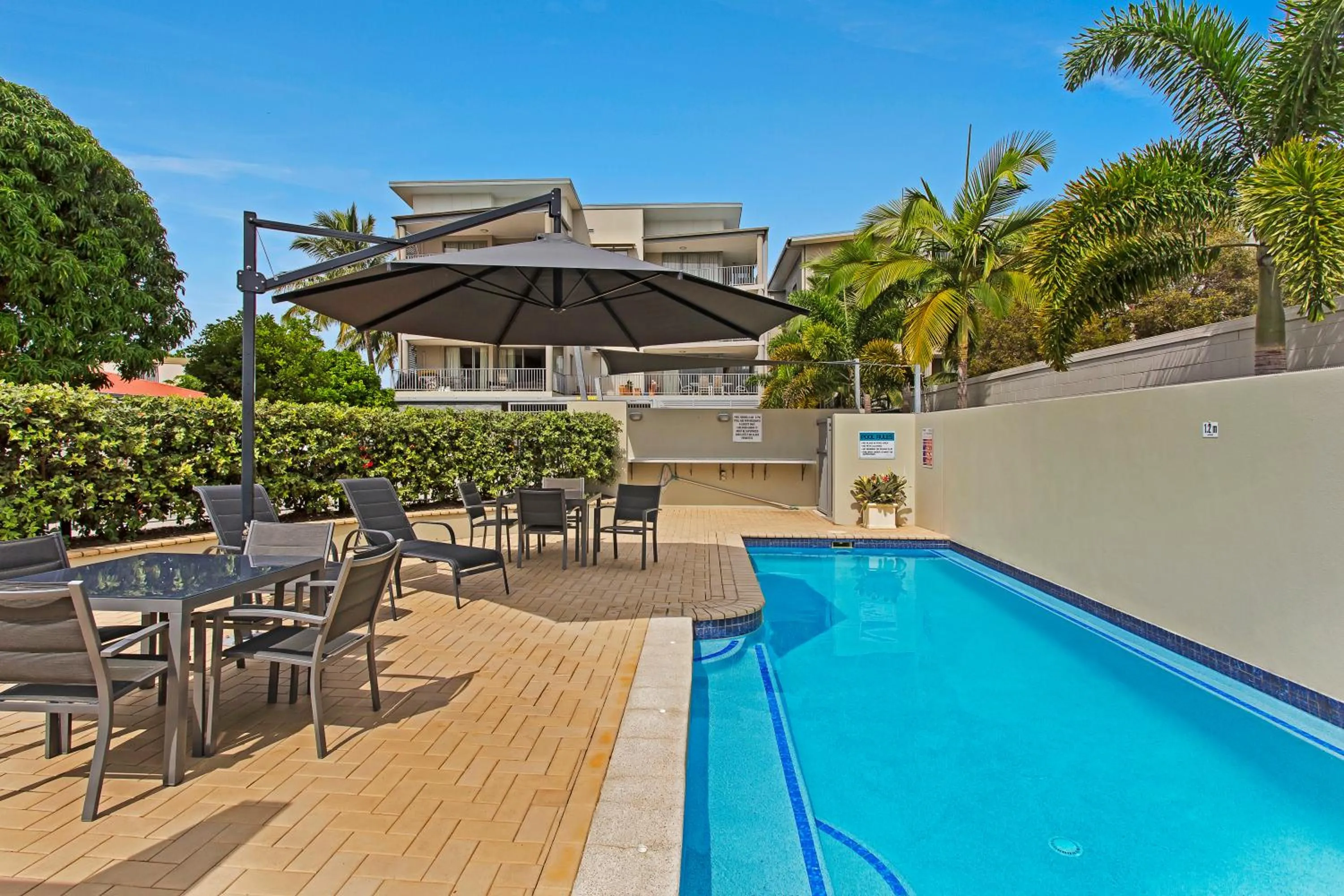 Swimming pool in On the Bay Apartments