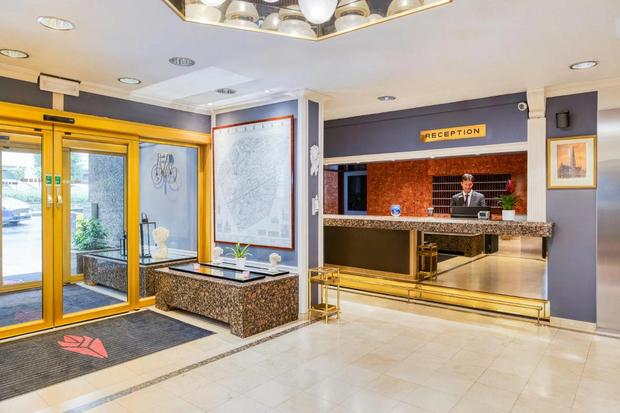 Lobby or reception in First Euroflat Hotel