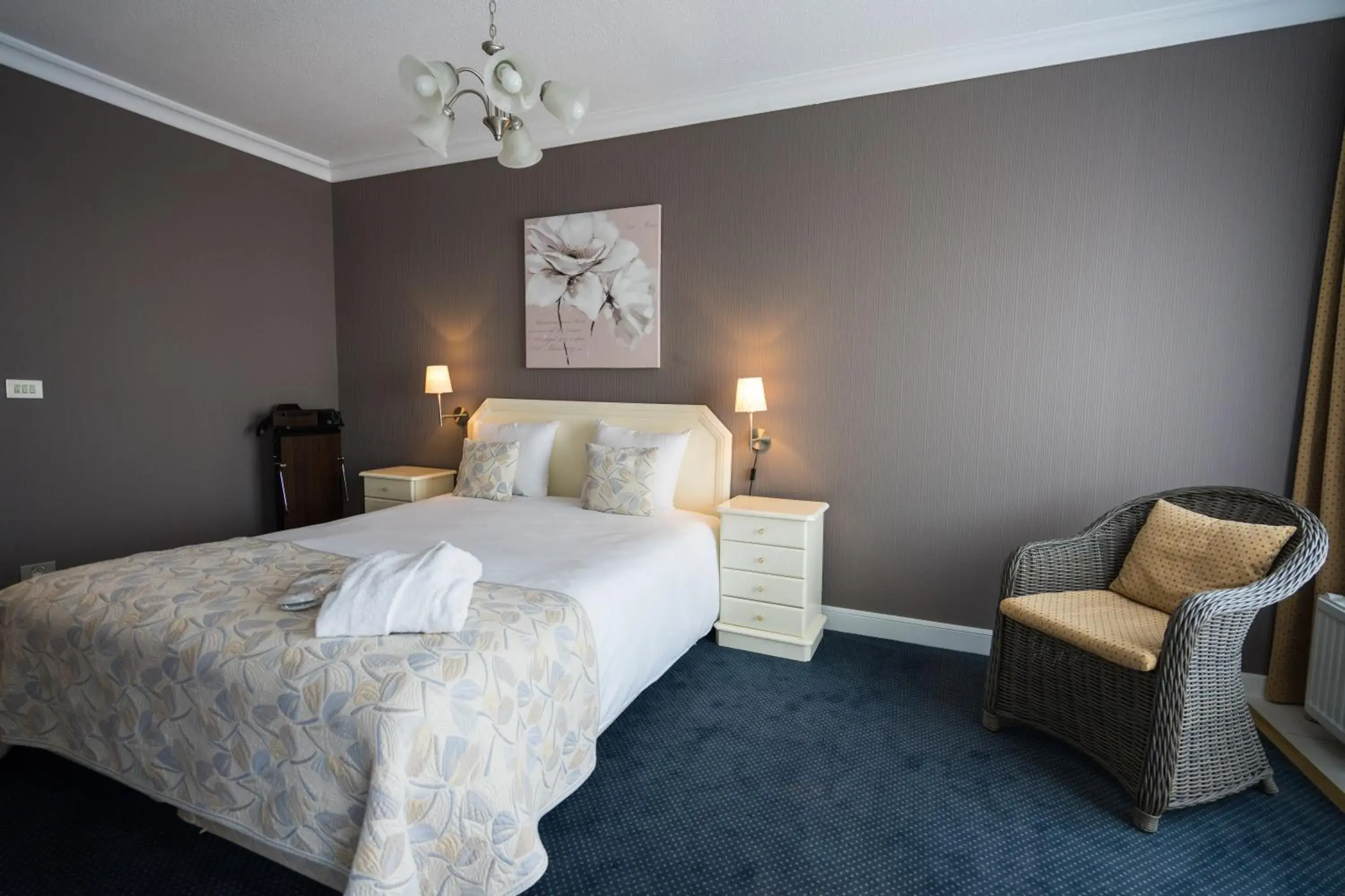 Bed in First Euroflat Hotel Bed in First Euroflat Hotel