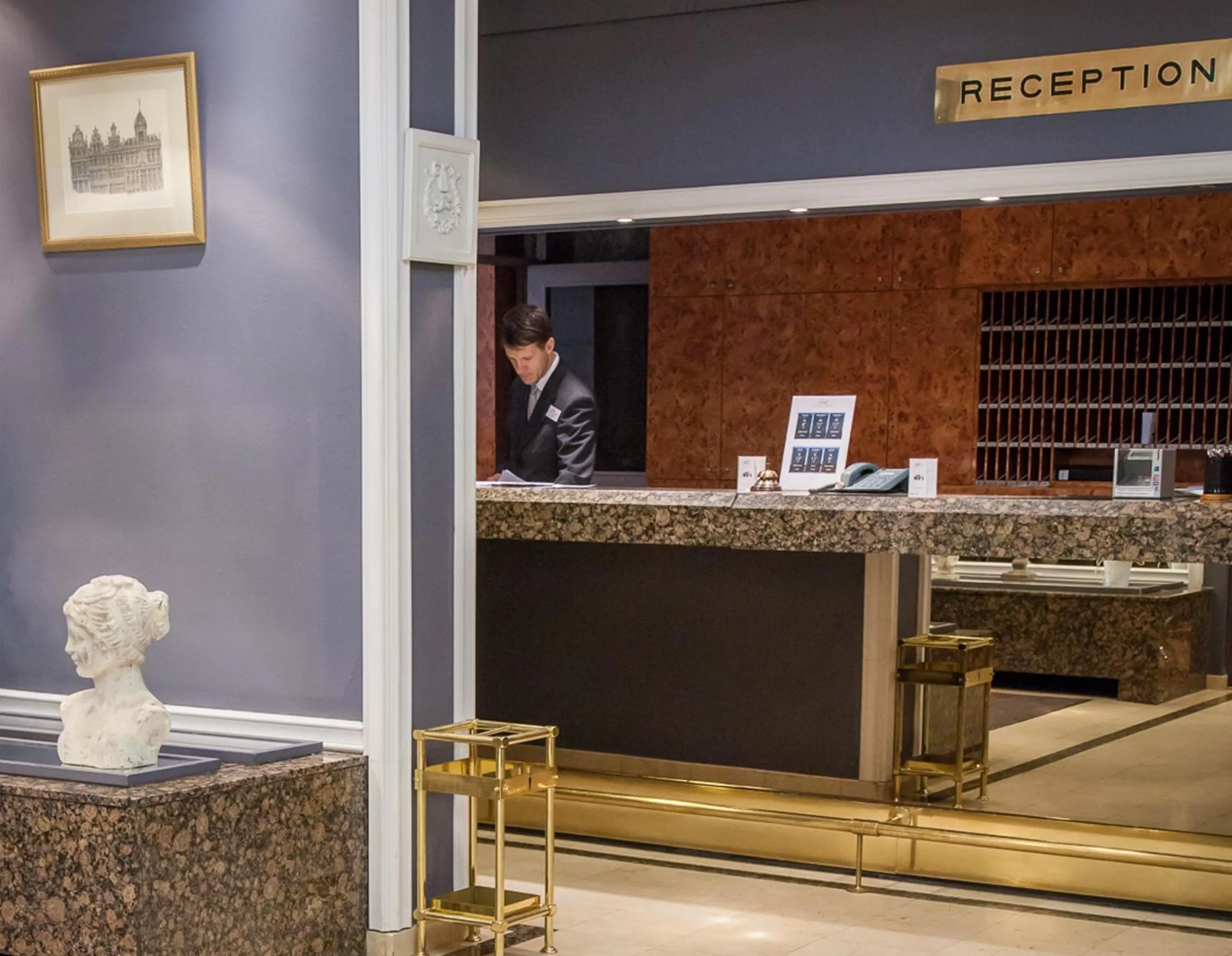 Lobby or reception in First Euroflat Hotel