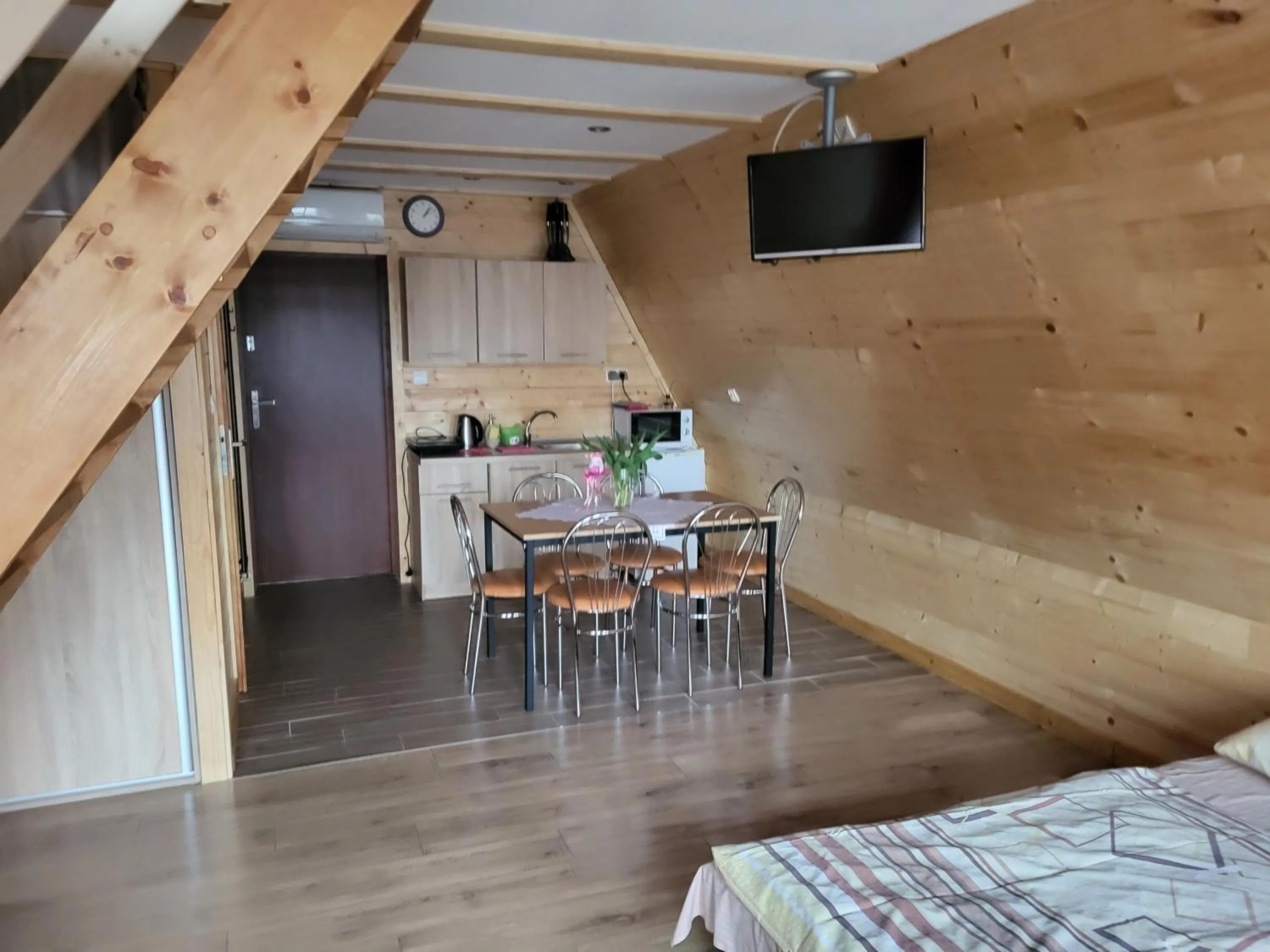 Kitchen or kitchenette, Bed in O.W.S. Strzecha