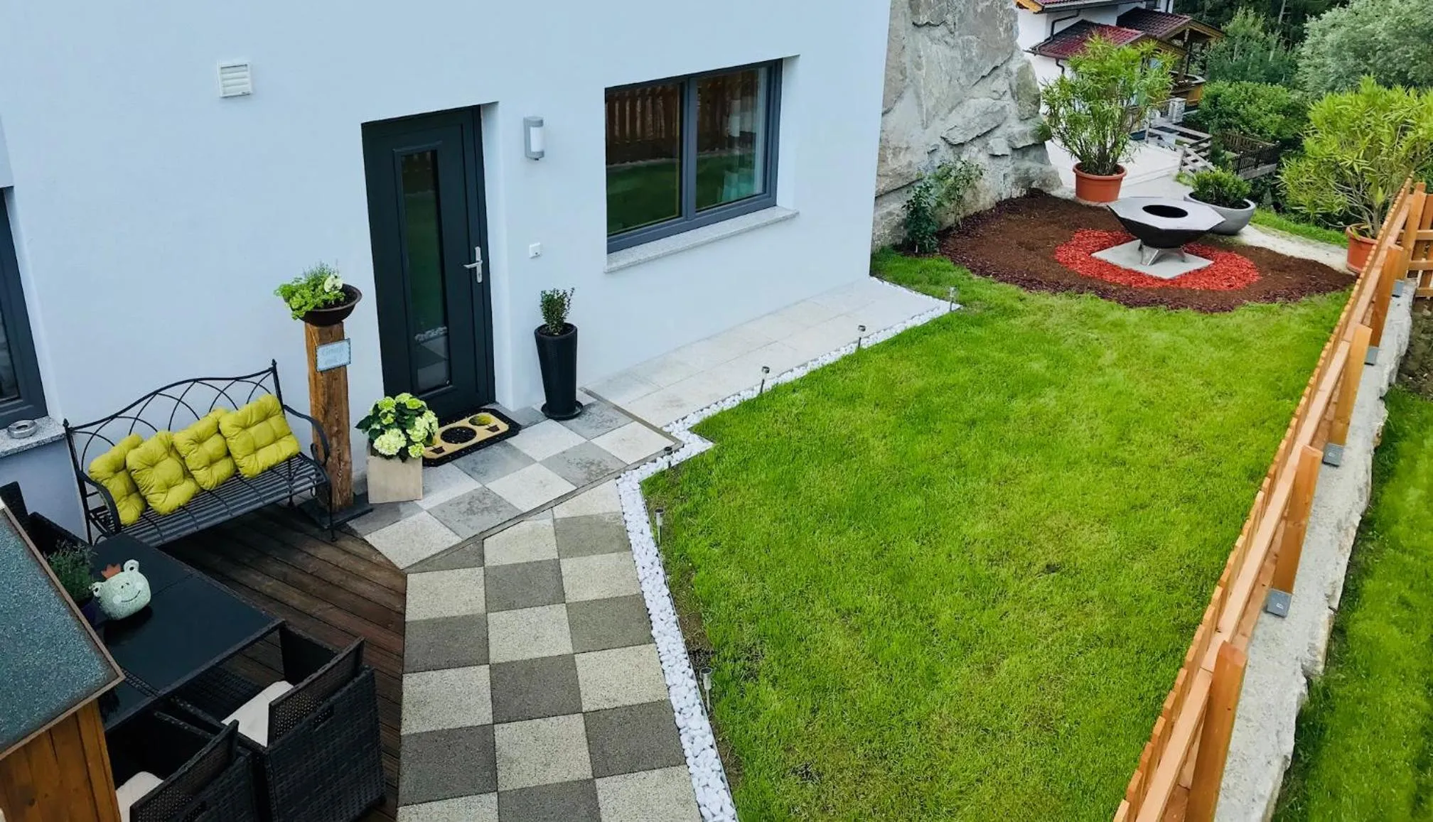 BBQ facilities in Ferienwohnung Kainer