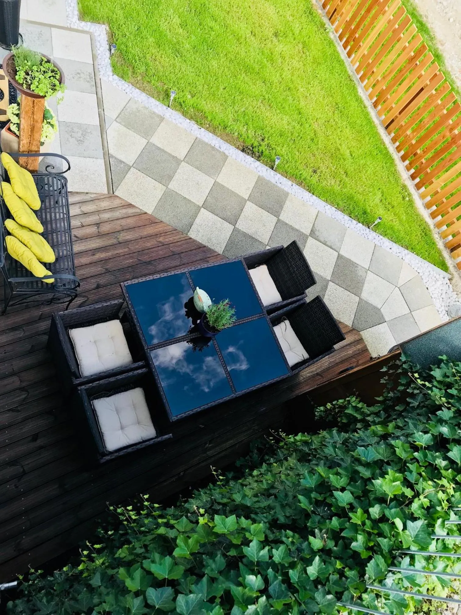Garden in Ferienwohnung Kainer