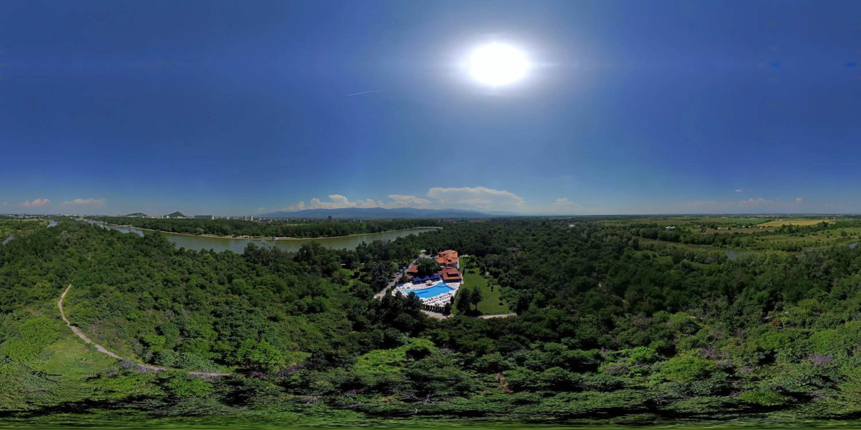 Bird's eye view in Hotel Ostrova