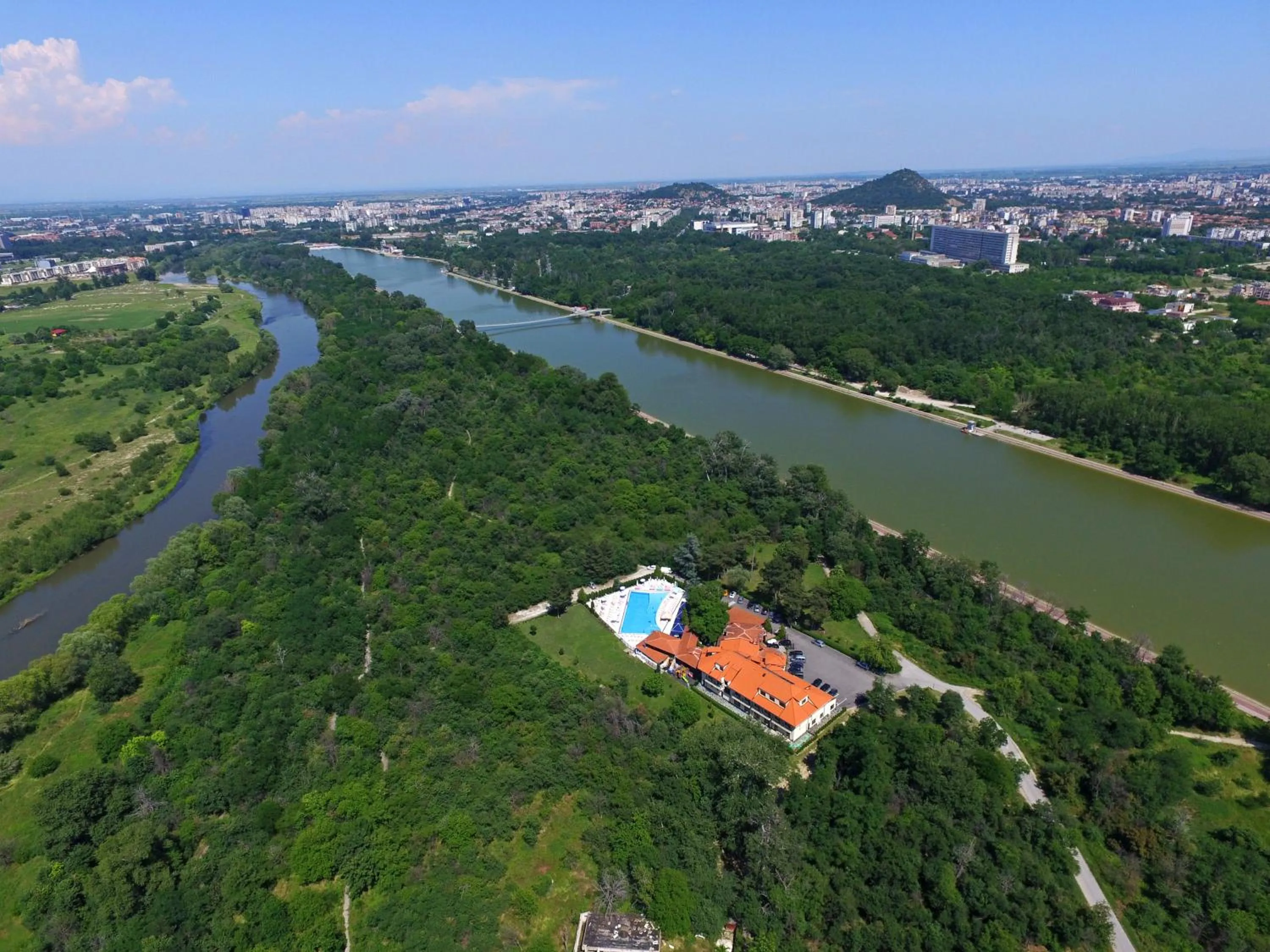 Bird's eye view in Hotel Ostrova