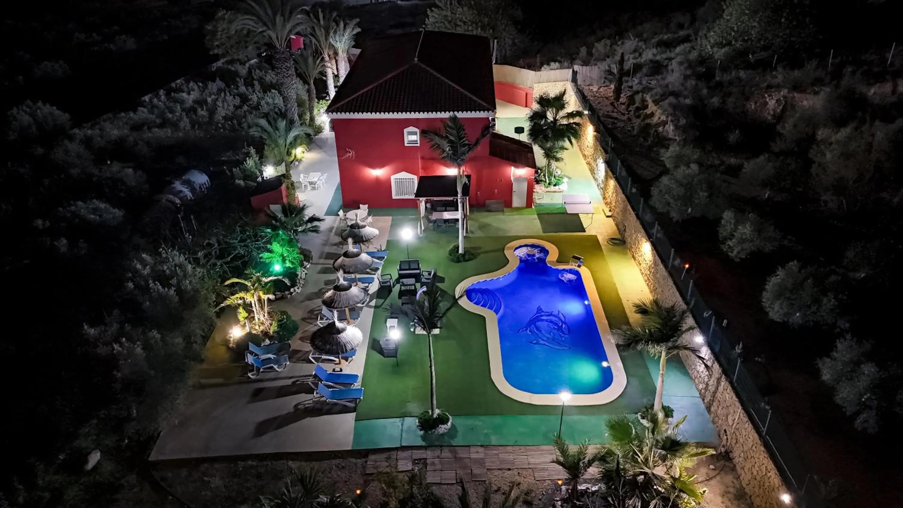 Night in Villa Adelina en Turre, Almería, Villa de lujo con piscina privada cerca de las playas de Mojácar
