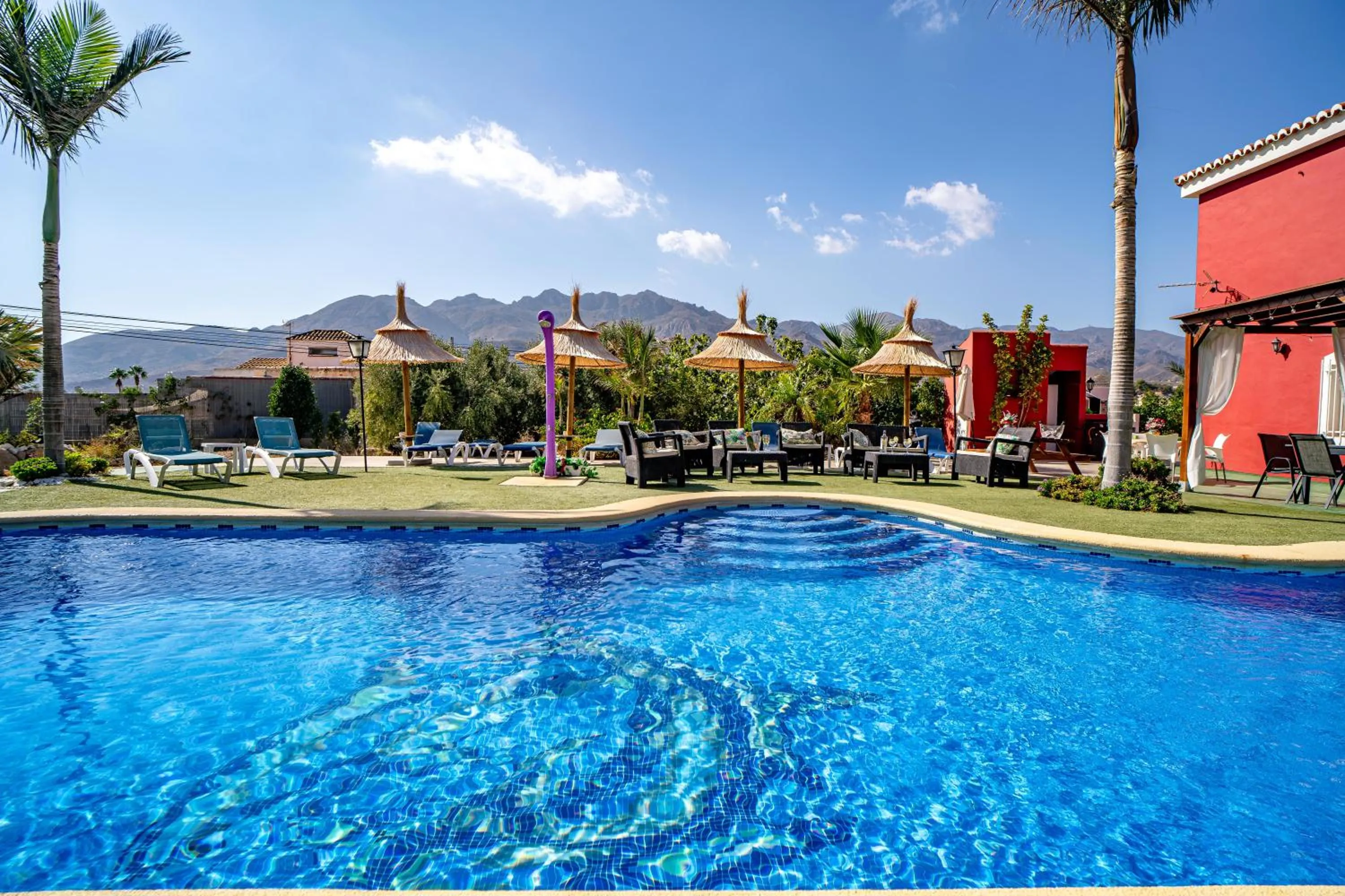 Swimming pool in Villa Adelina en Turre, Almería, Villa de lujo con piscina privada cerca de las playas de Mojácar