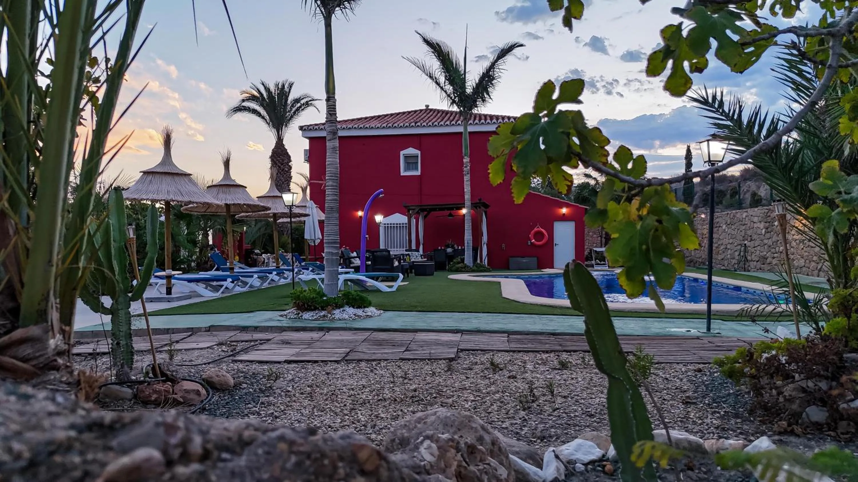 Garden view in Villa Adelina en Turre, Almería, Villa de lujo con piscina privada cerca de las playas de Mojácar
