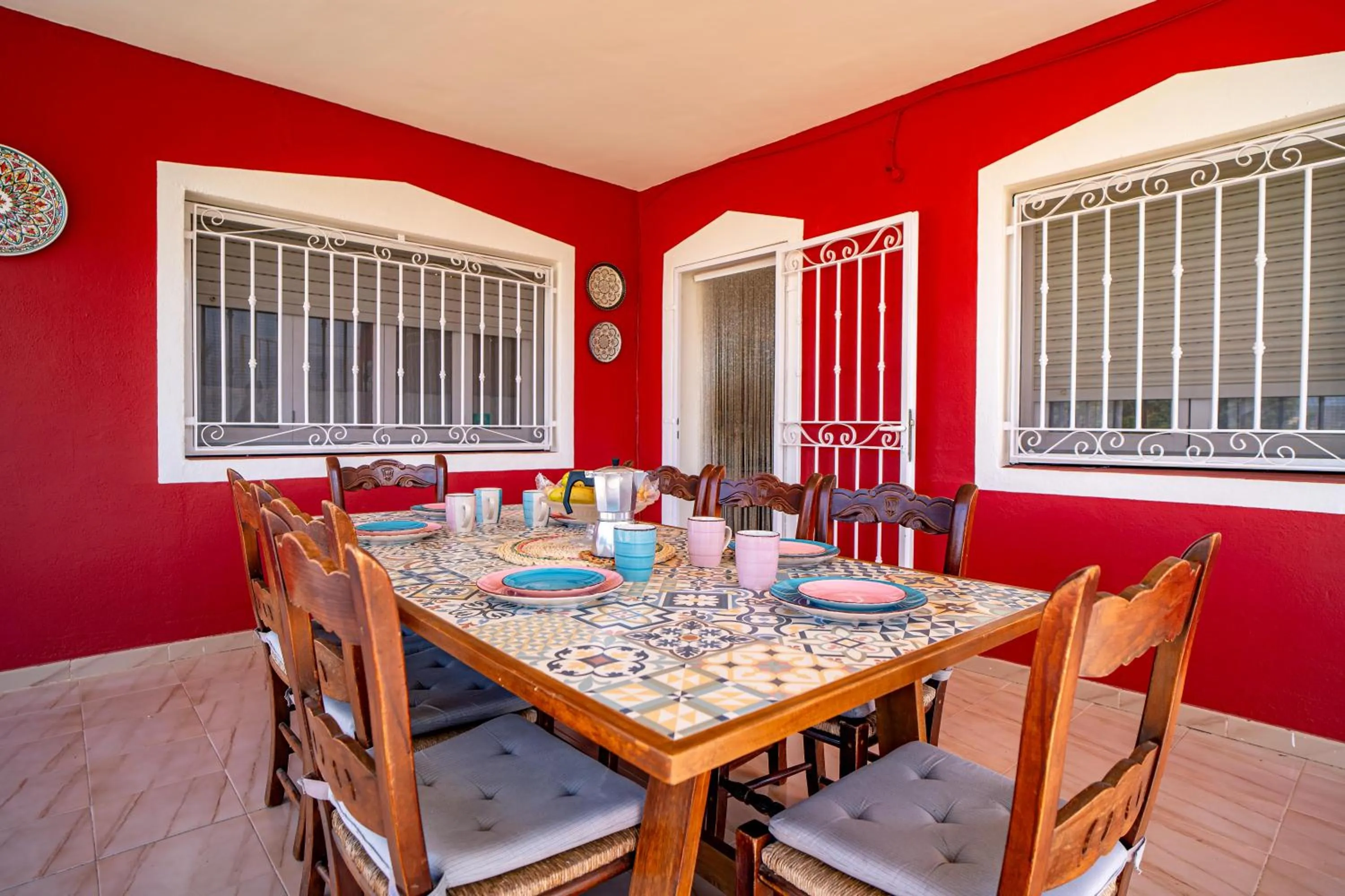 Dining area in Villa Adelina en Turre, Almería, Villa de lujo con piscina privada cerca de las playas de Mojácar