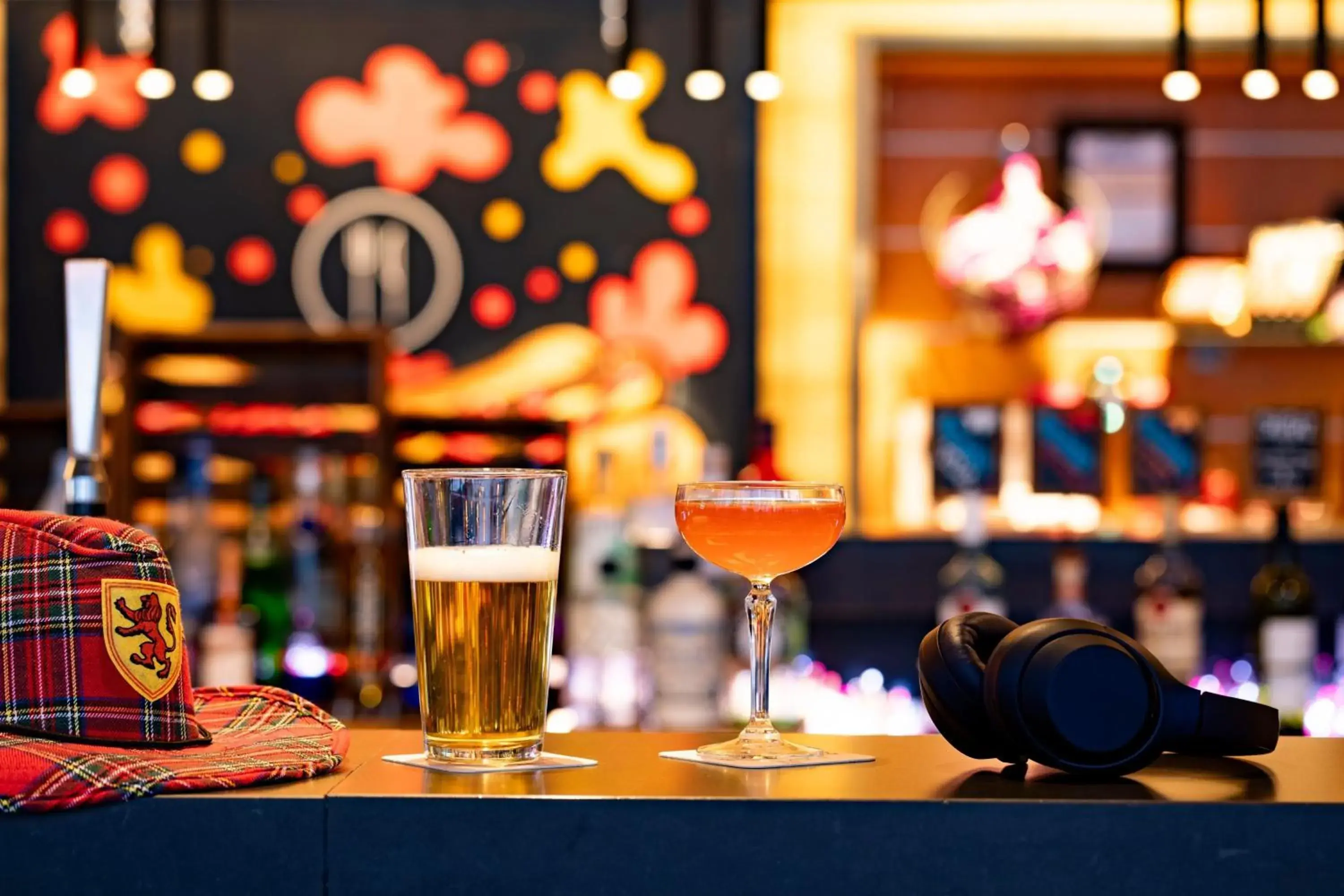 Lounge or bar in Moxy Aberdeen Airport Lounge or bar in Moxy Aberdeen Airport