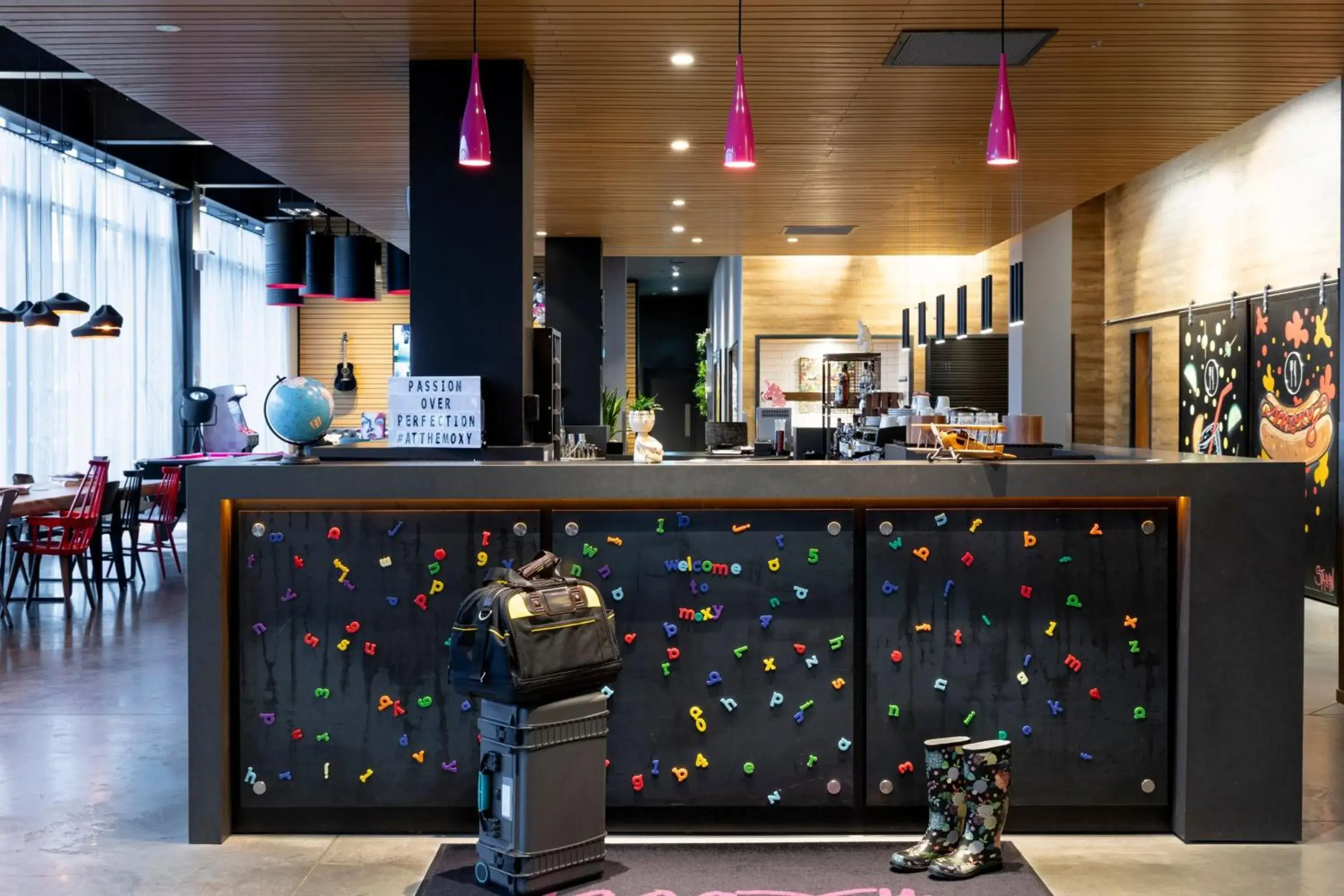 Lobby or reception in Moxy Aberdeen Airport Lobby or reception in Moxy Aberdeen Airport