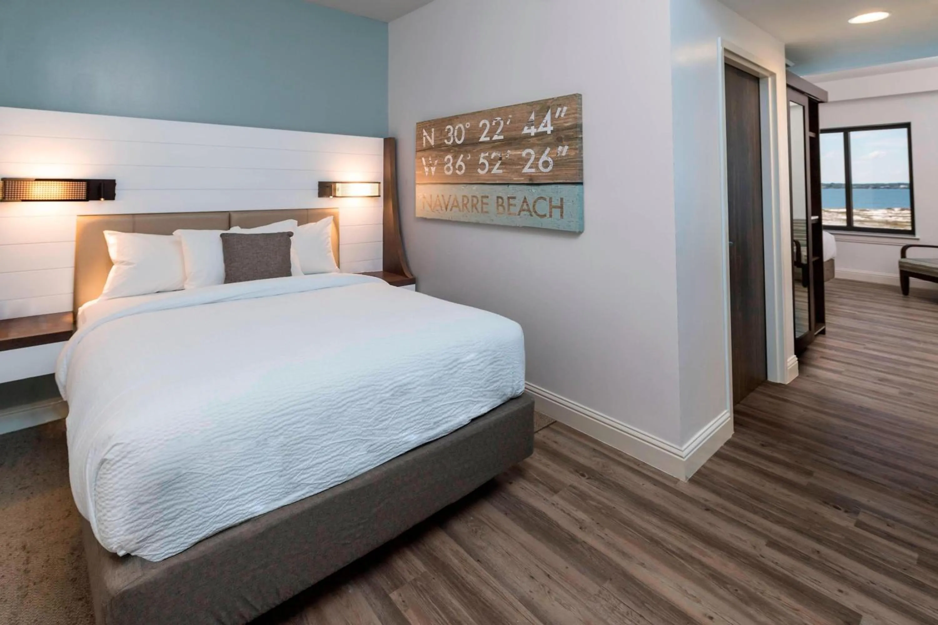 Photo of the whole room, Bed in SpringHill Suites by Marriott Navarre Oceanfront