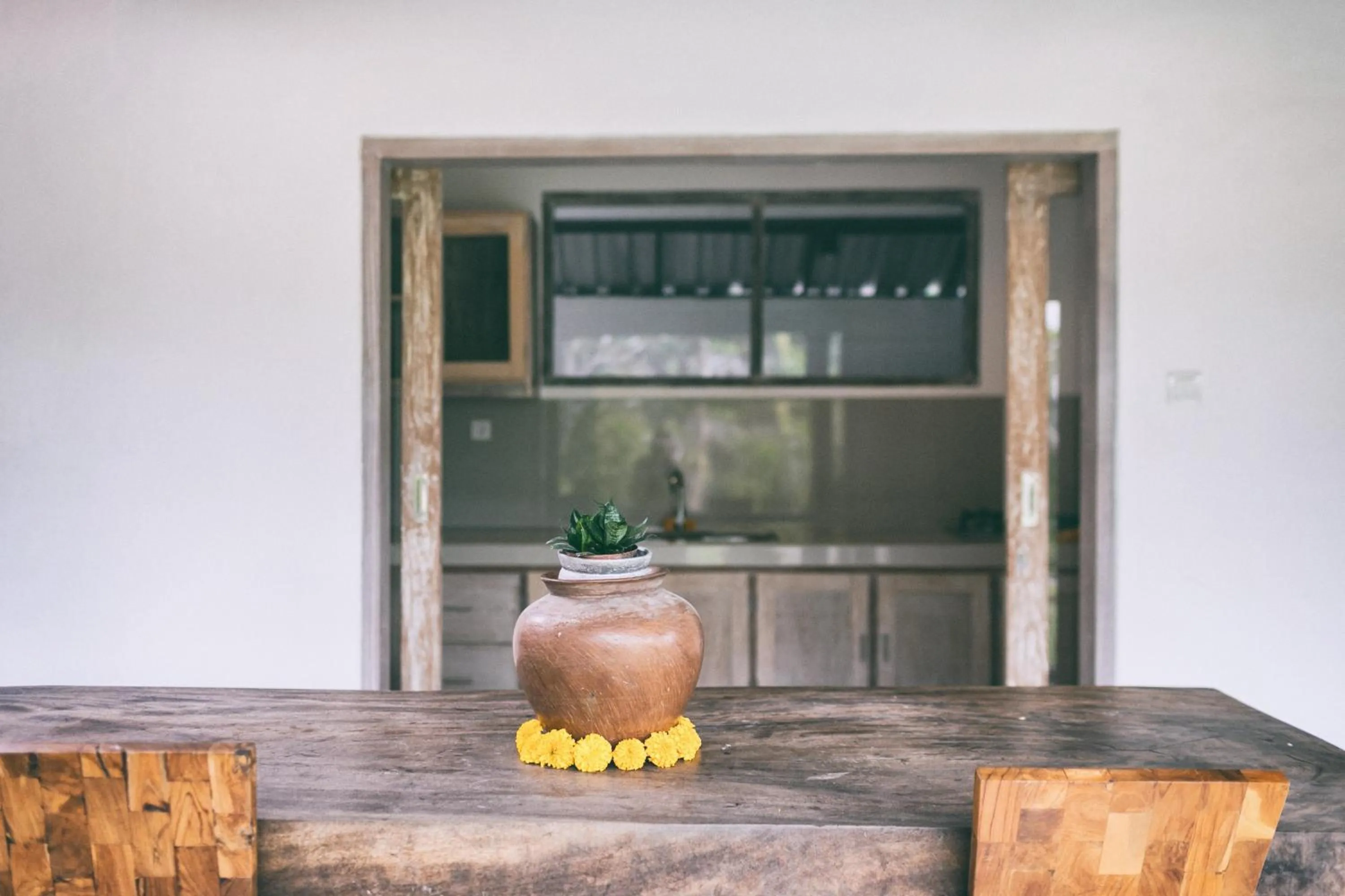 Communal kitchen in Tirta Arum