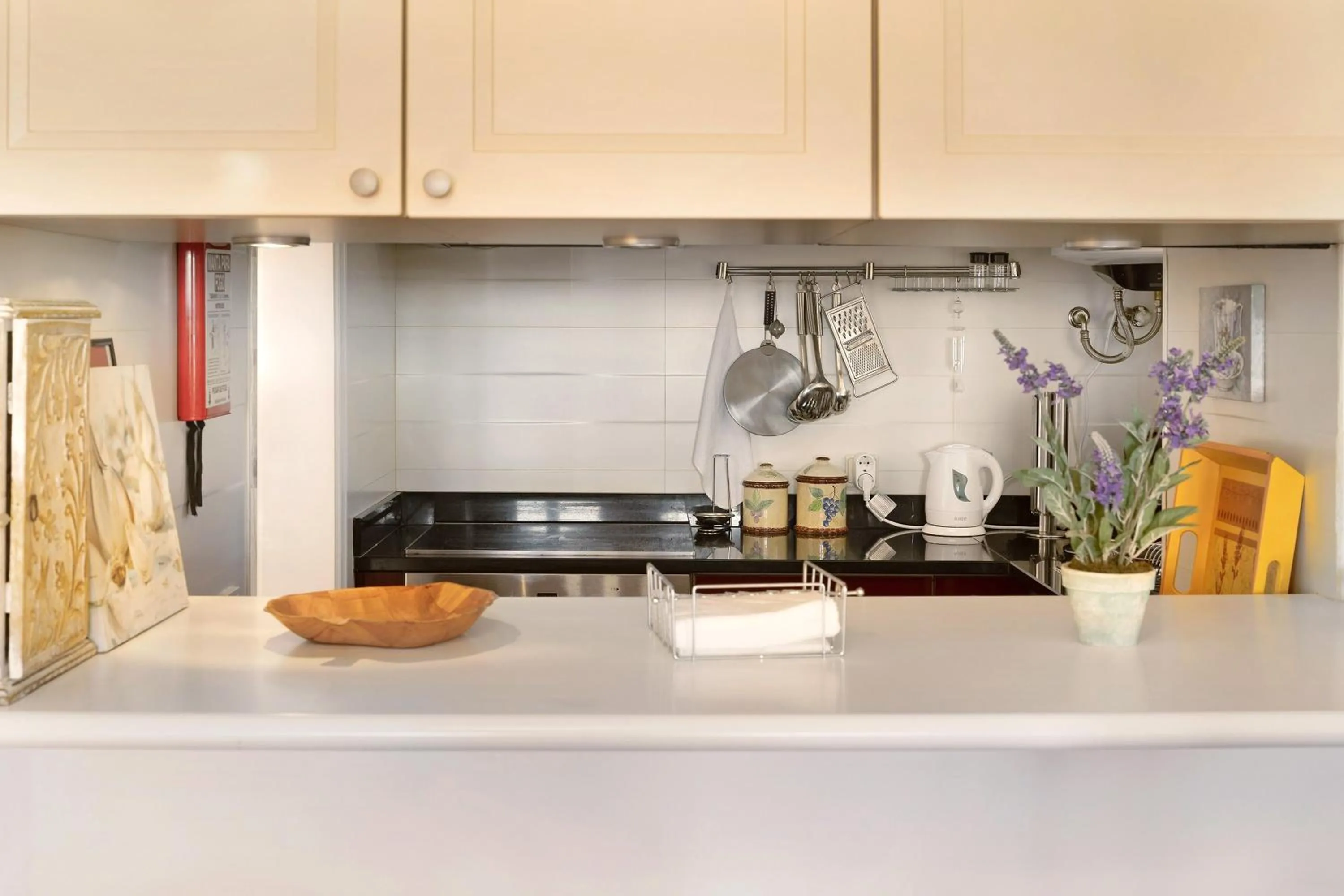 Kitchen or kitchenette in Luzias Apartment
