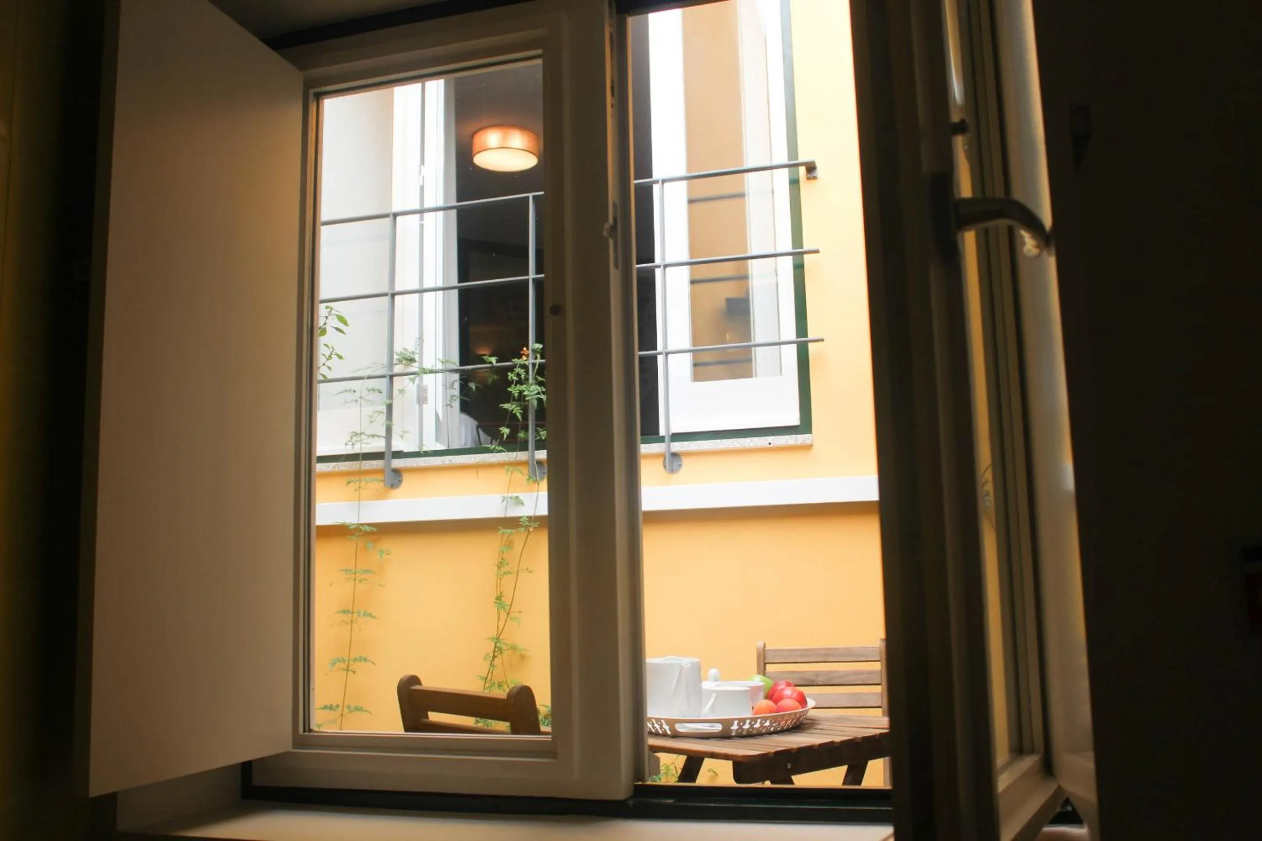 Garden view in Arco Apartments