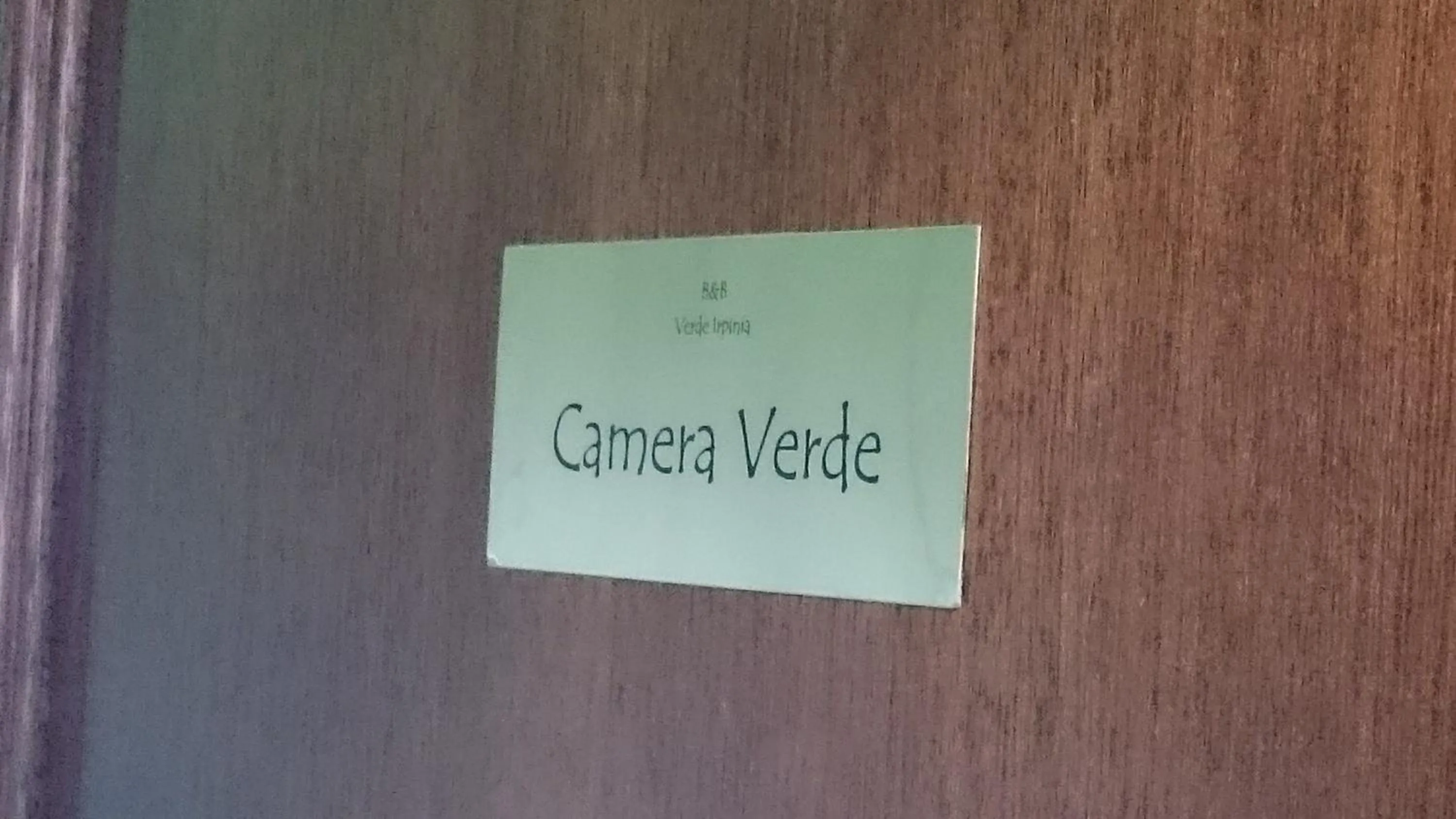 Decorative detail in B&B Verde Irpinia