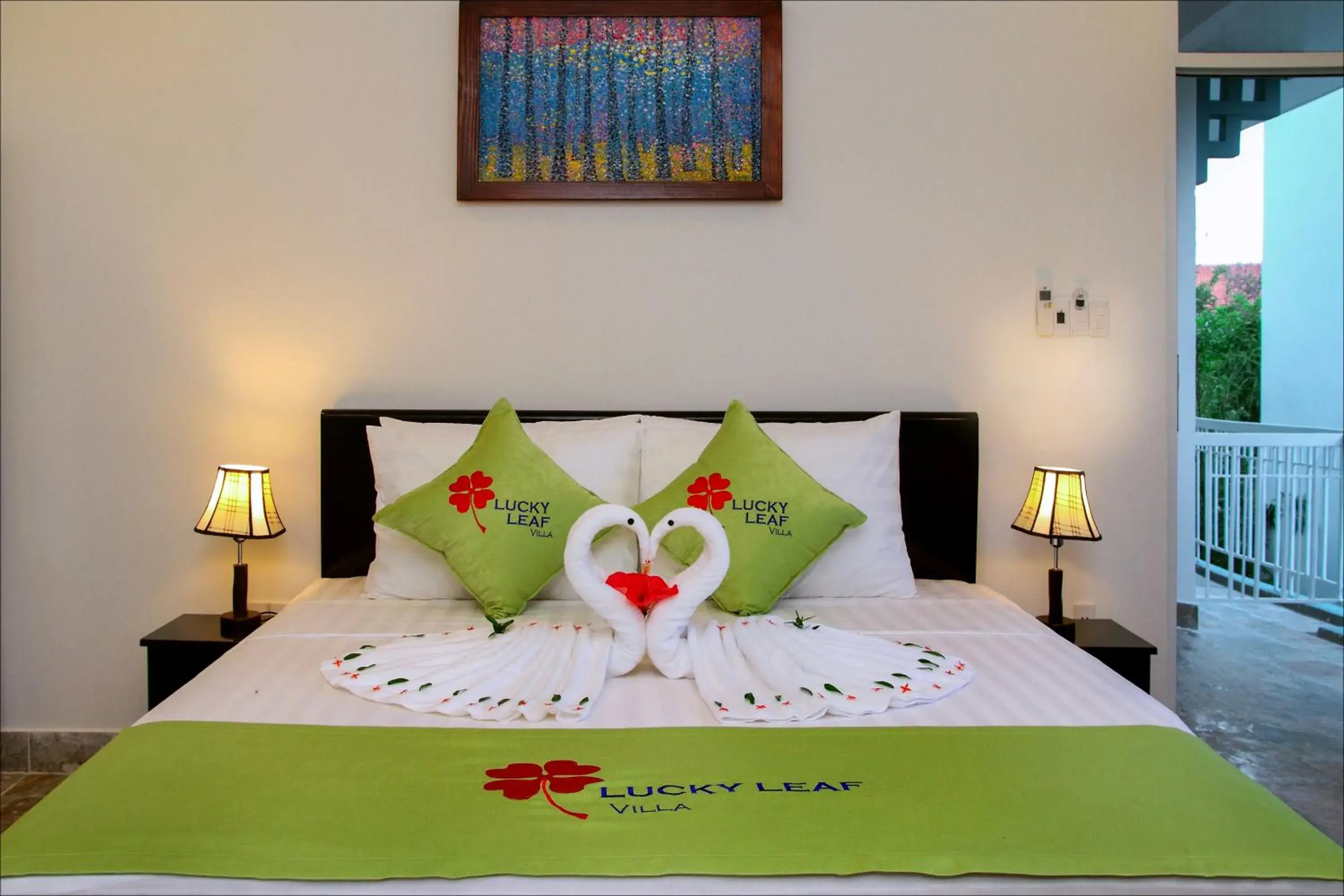 Shower, Bed in Lucky Leaf Hoian Villa Shower, Bed in Lucky Leaf Hoian Villa