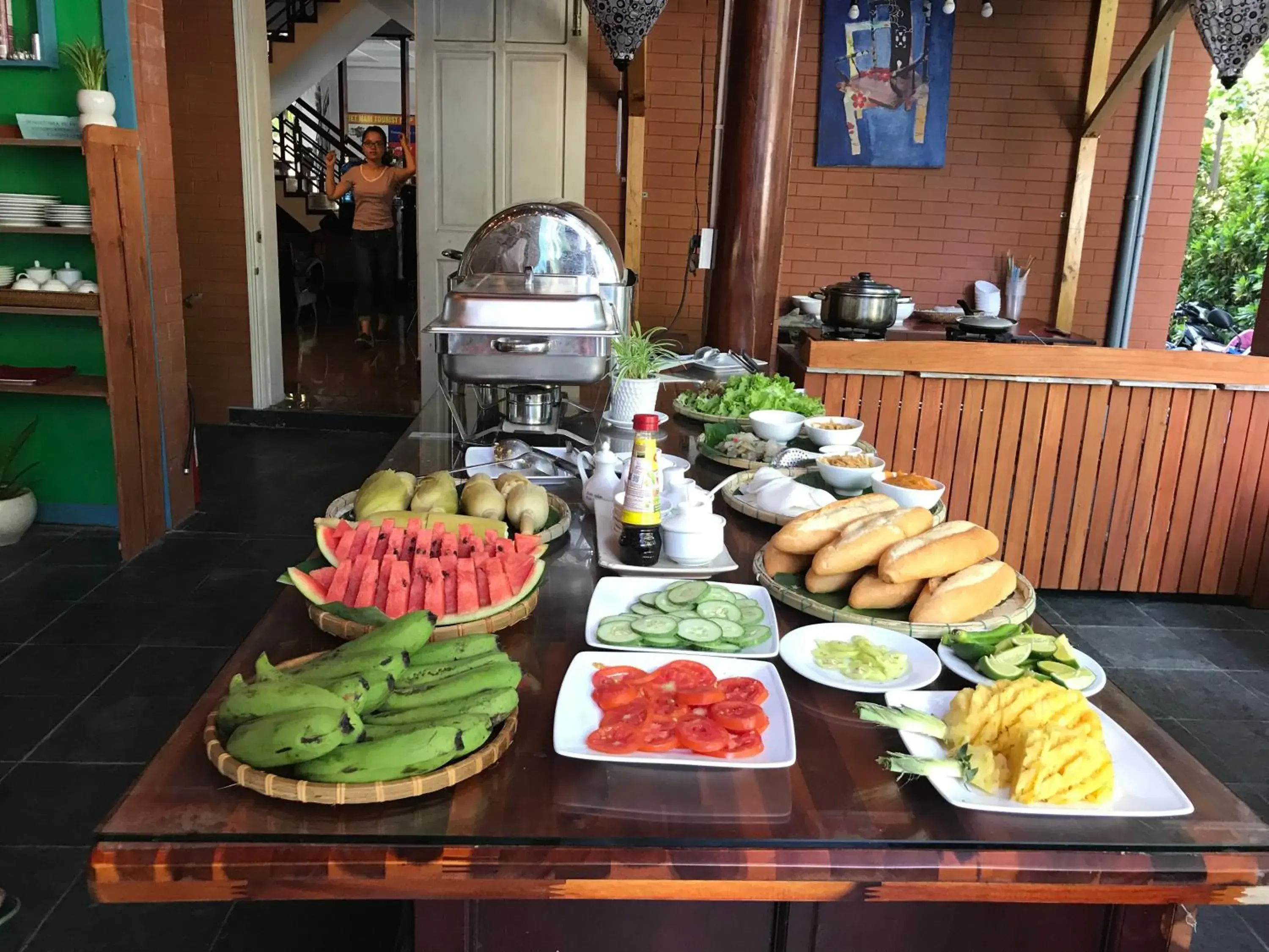 Continental breakfast in Lucky Leaf Hoian Villa Continental breakfast in Lucky Leaf Hoian Villa