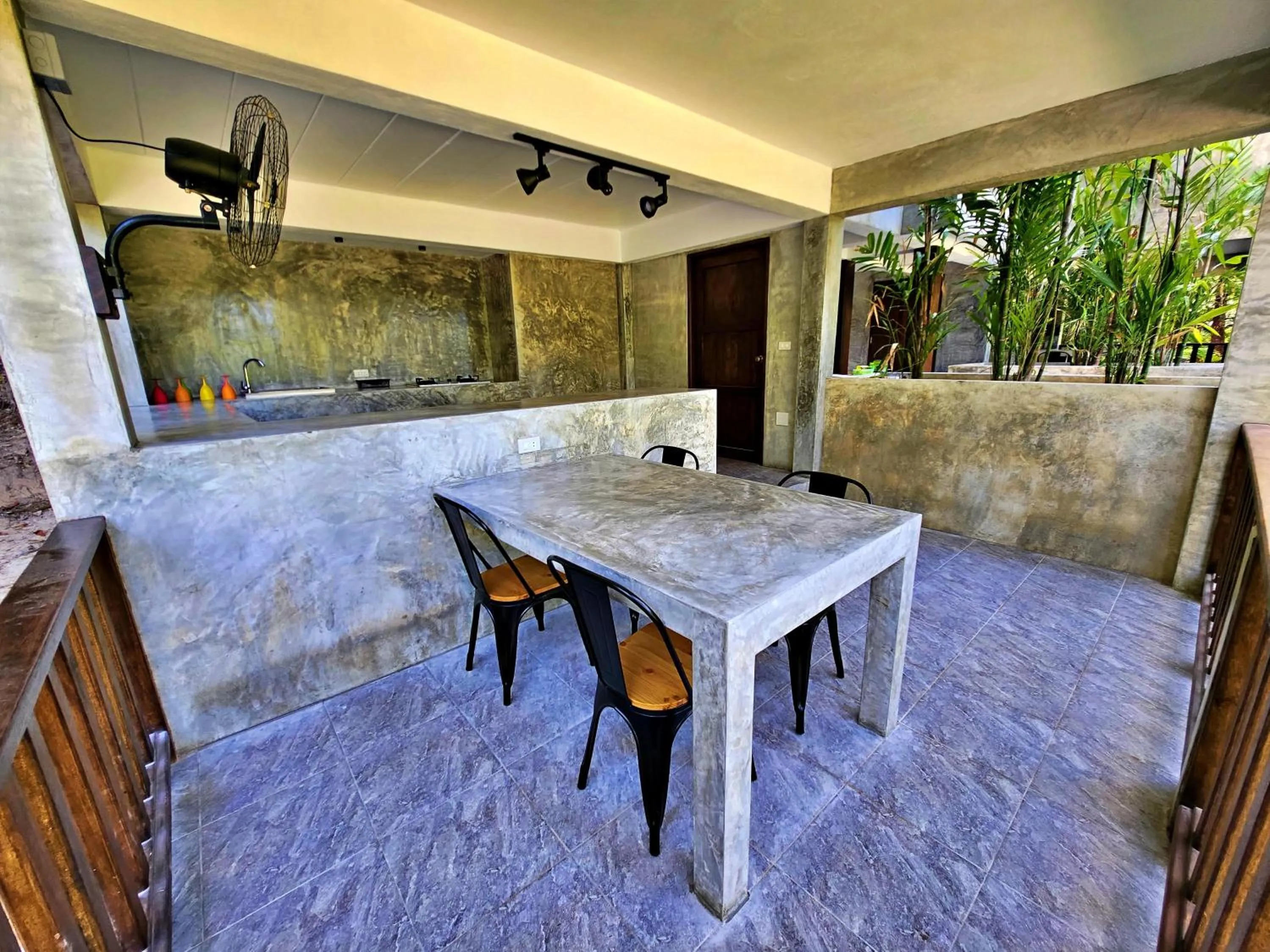 Dining area in Flower Power Farm Village
