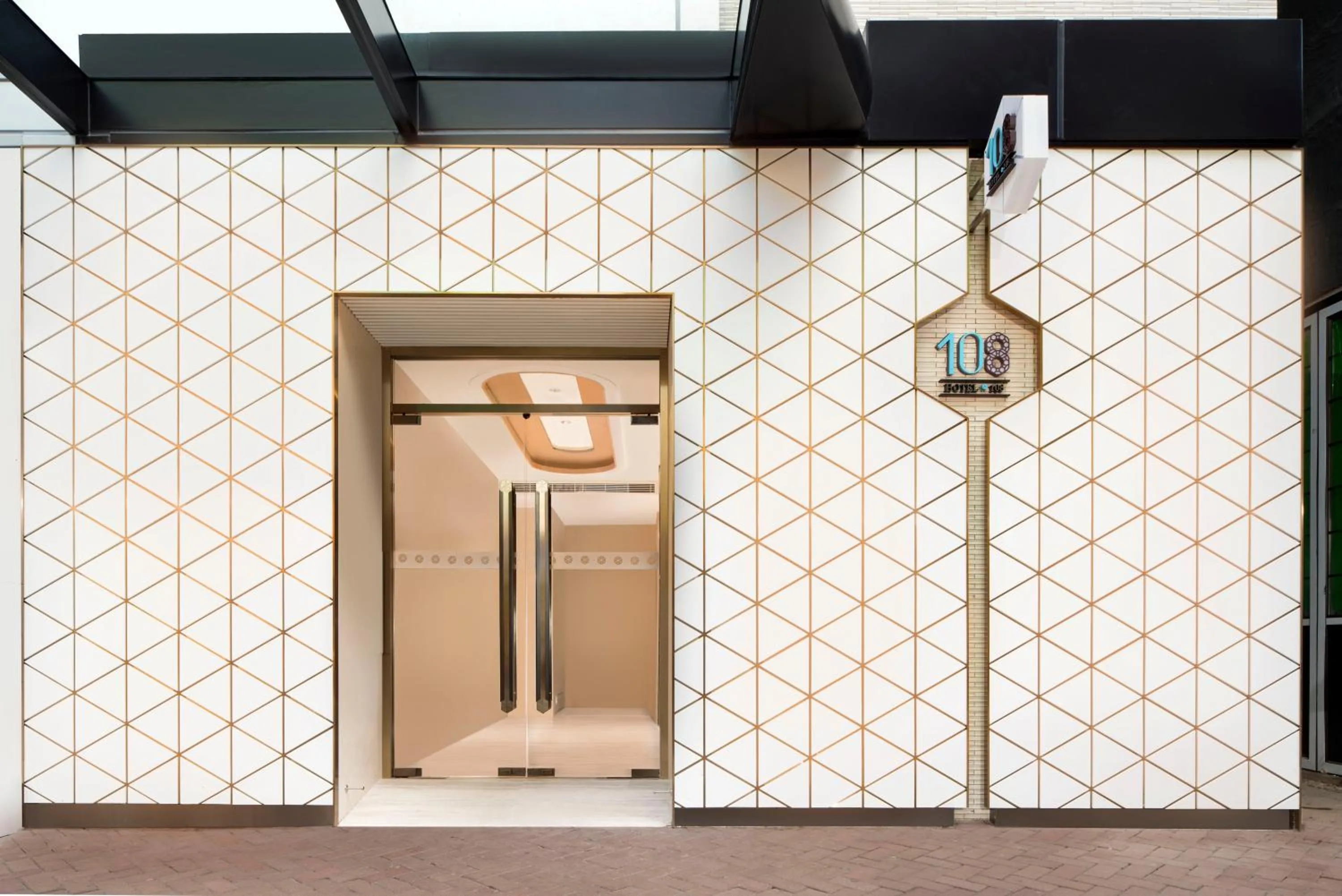 Facade/entrance in Hotel 108, Hong Kong