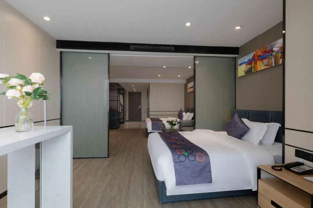 Bed in Yimi MIX International Apartment