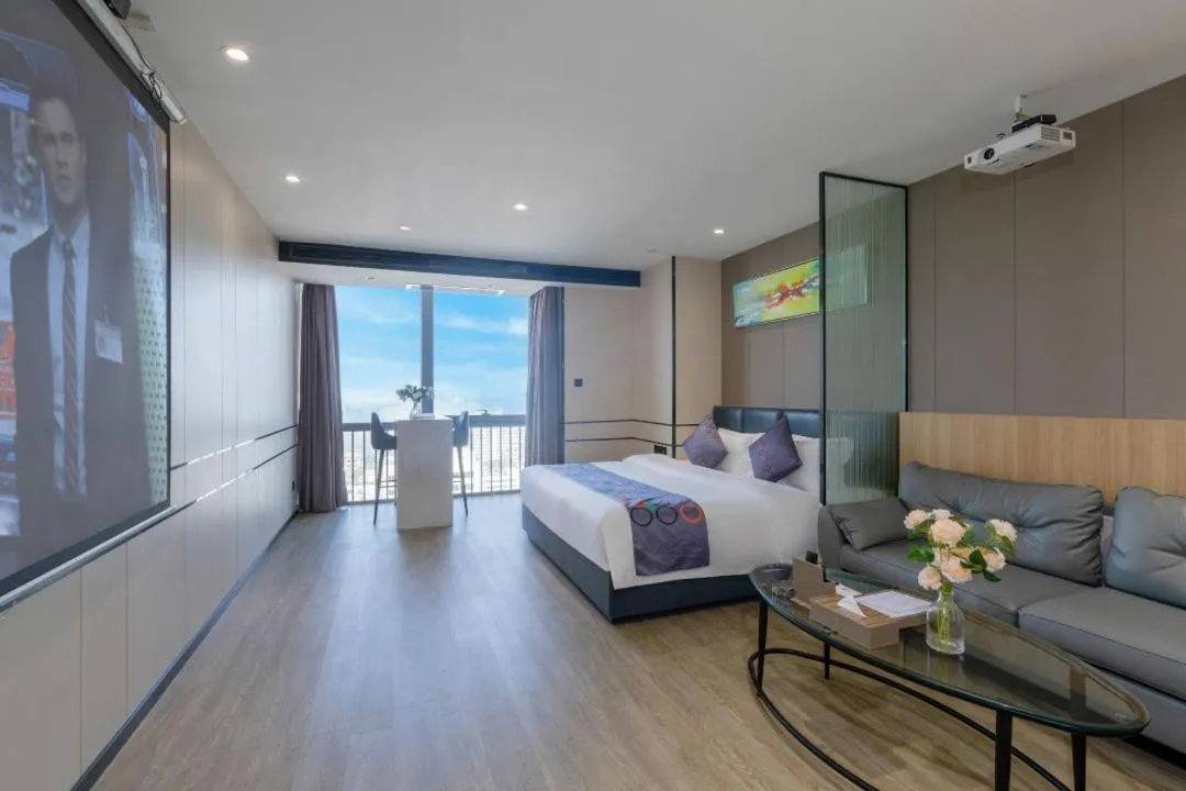 Bed in Yimi MIX International Apartment