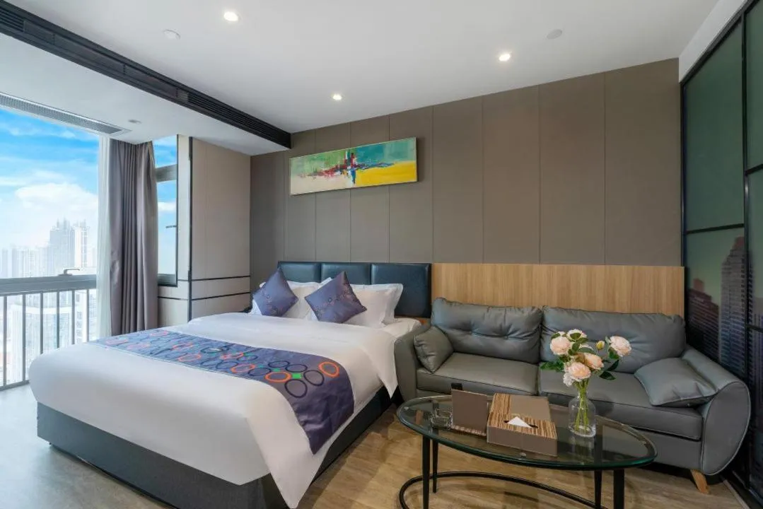 Bed in Yimi MIX International Apartment