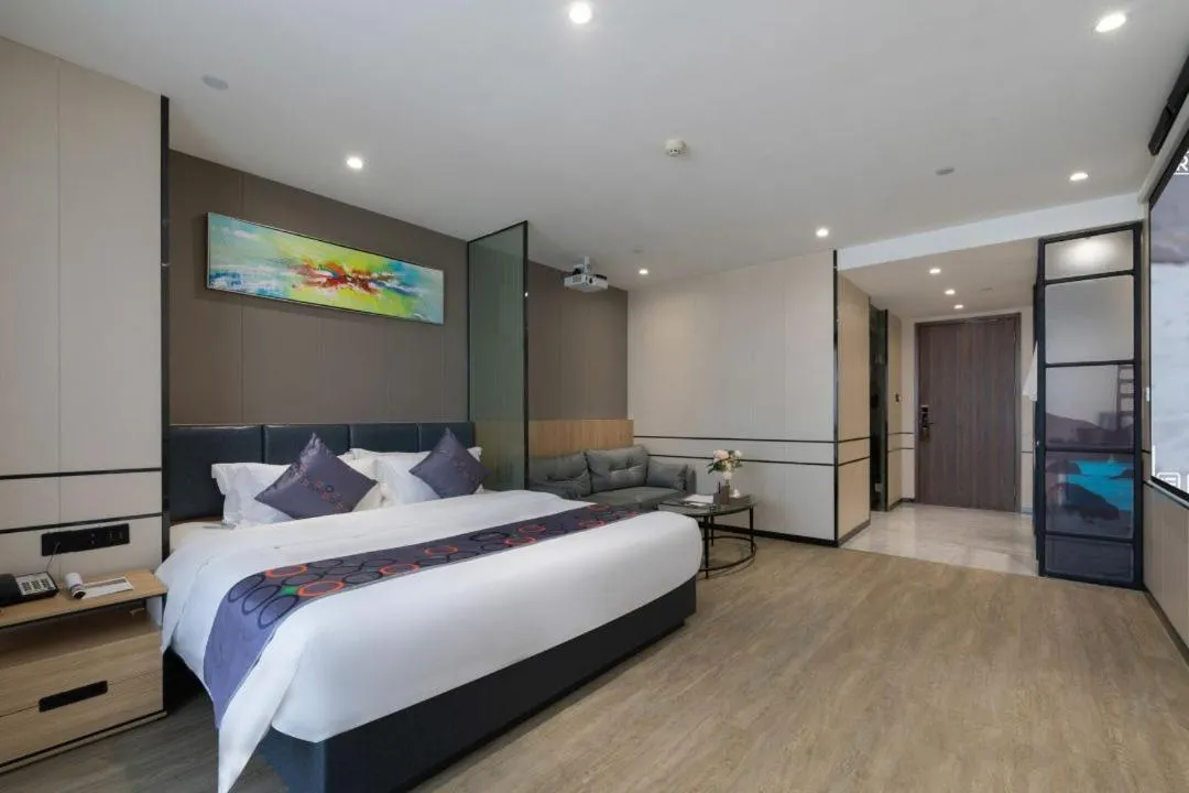 Bed in Yimi MIX International Apartment