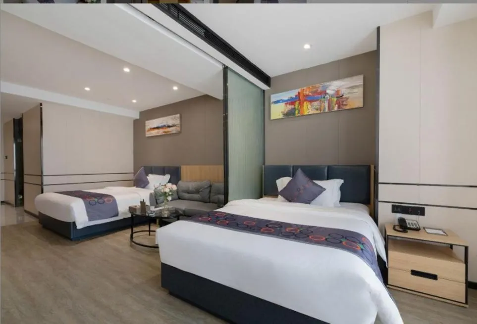 Bed in Yimi MIX International Apartment
