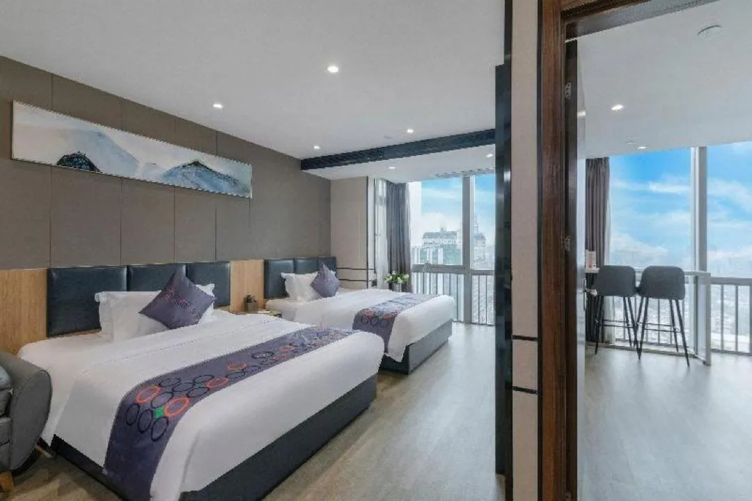 Bed in Yimi MIX International Apartment