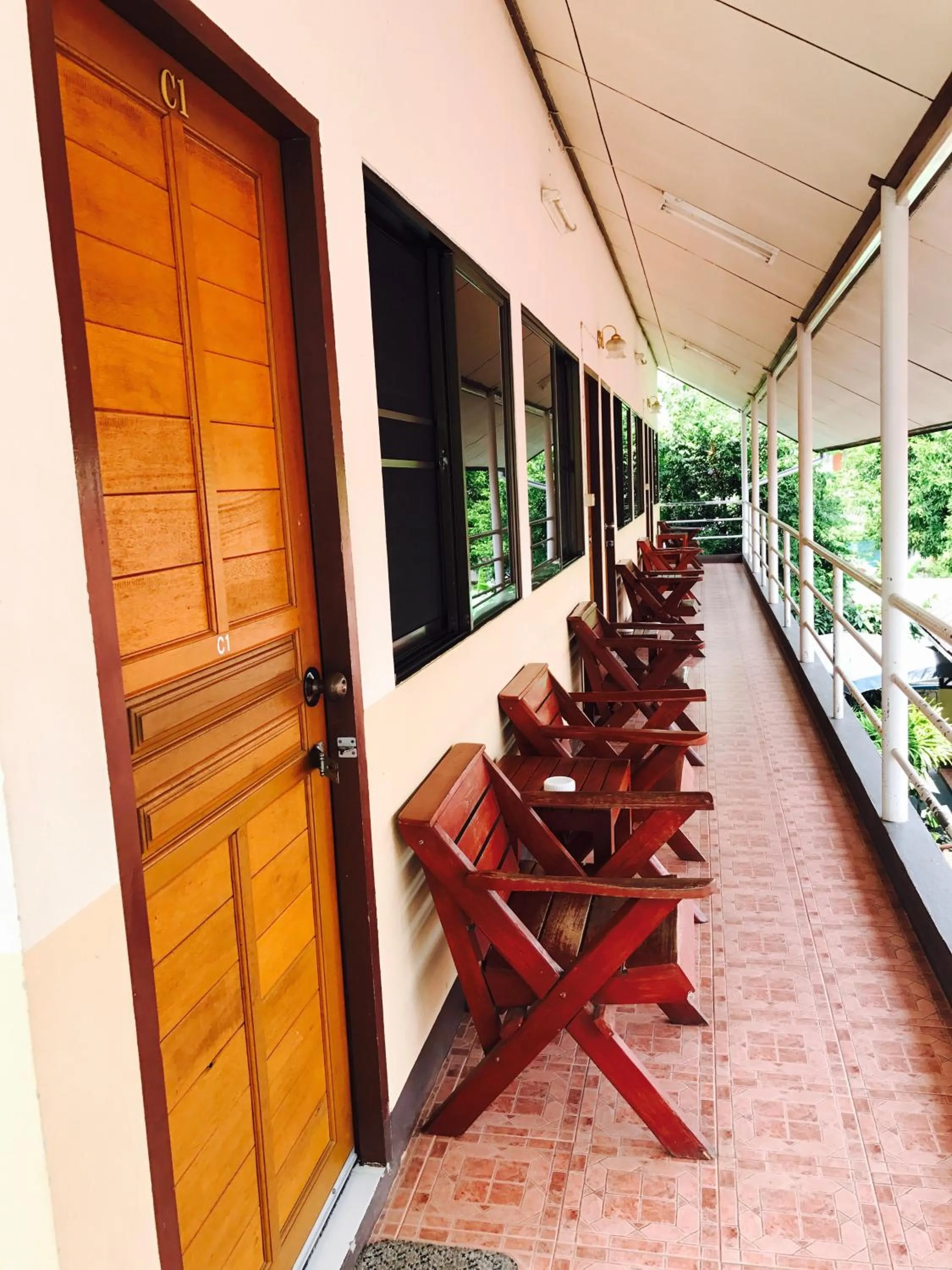 Seating area in Orchid House