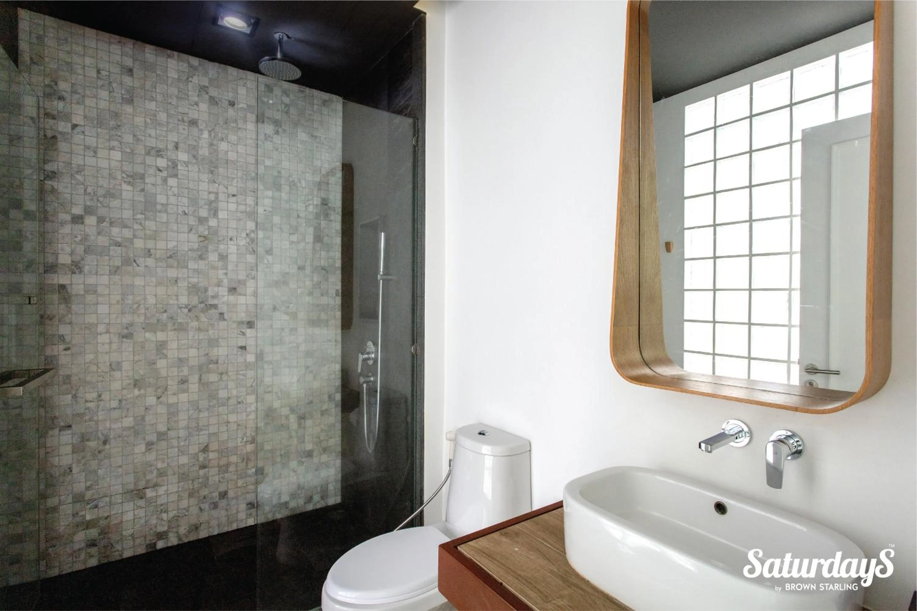 Shower in Saturdays Residence by Brown Starling