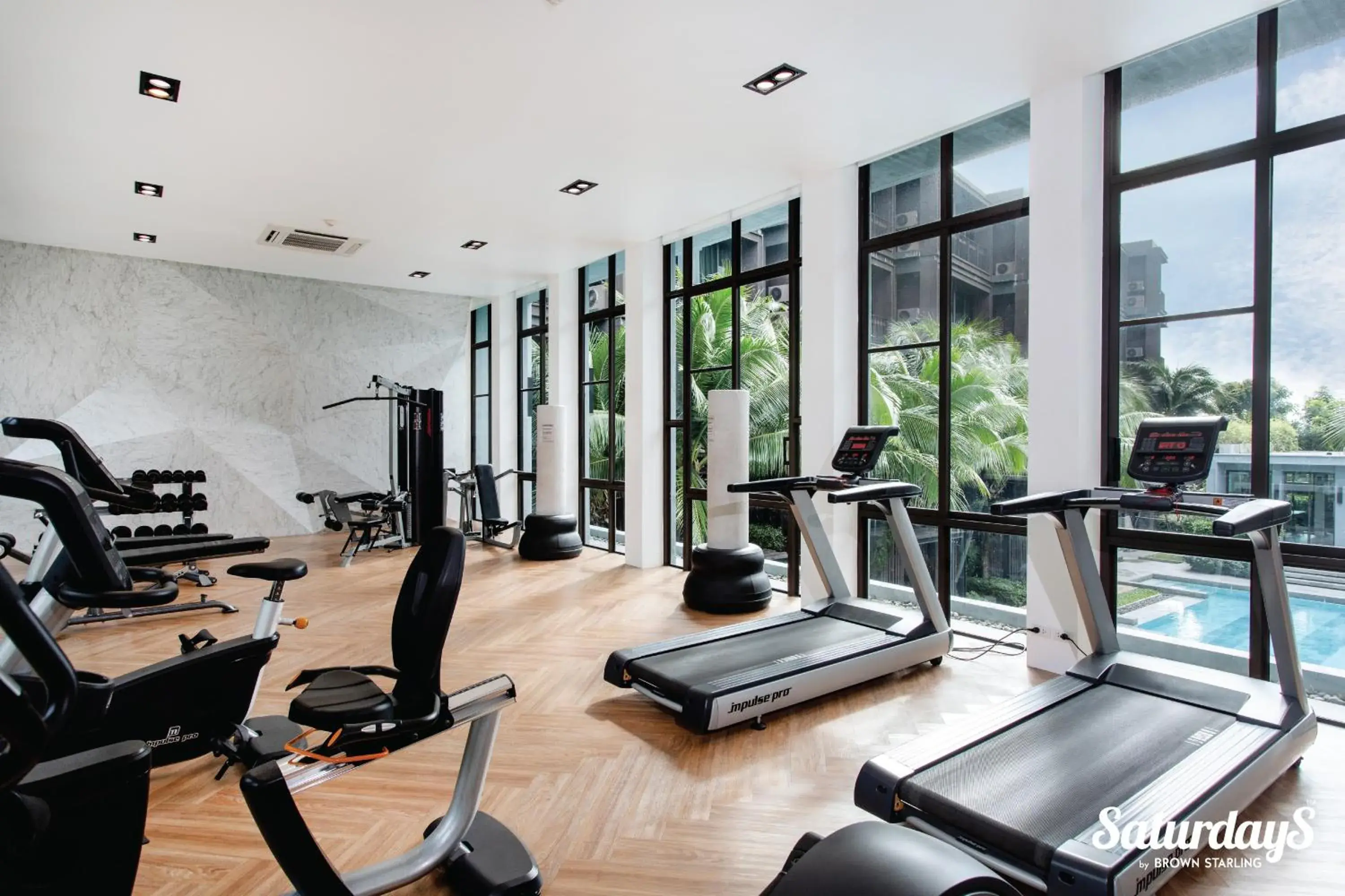 Fitness centre/facilities in Saturdays Residence by Brown Starling Fitness centre/facilities in Saturdays Residence by Brown Starling