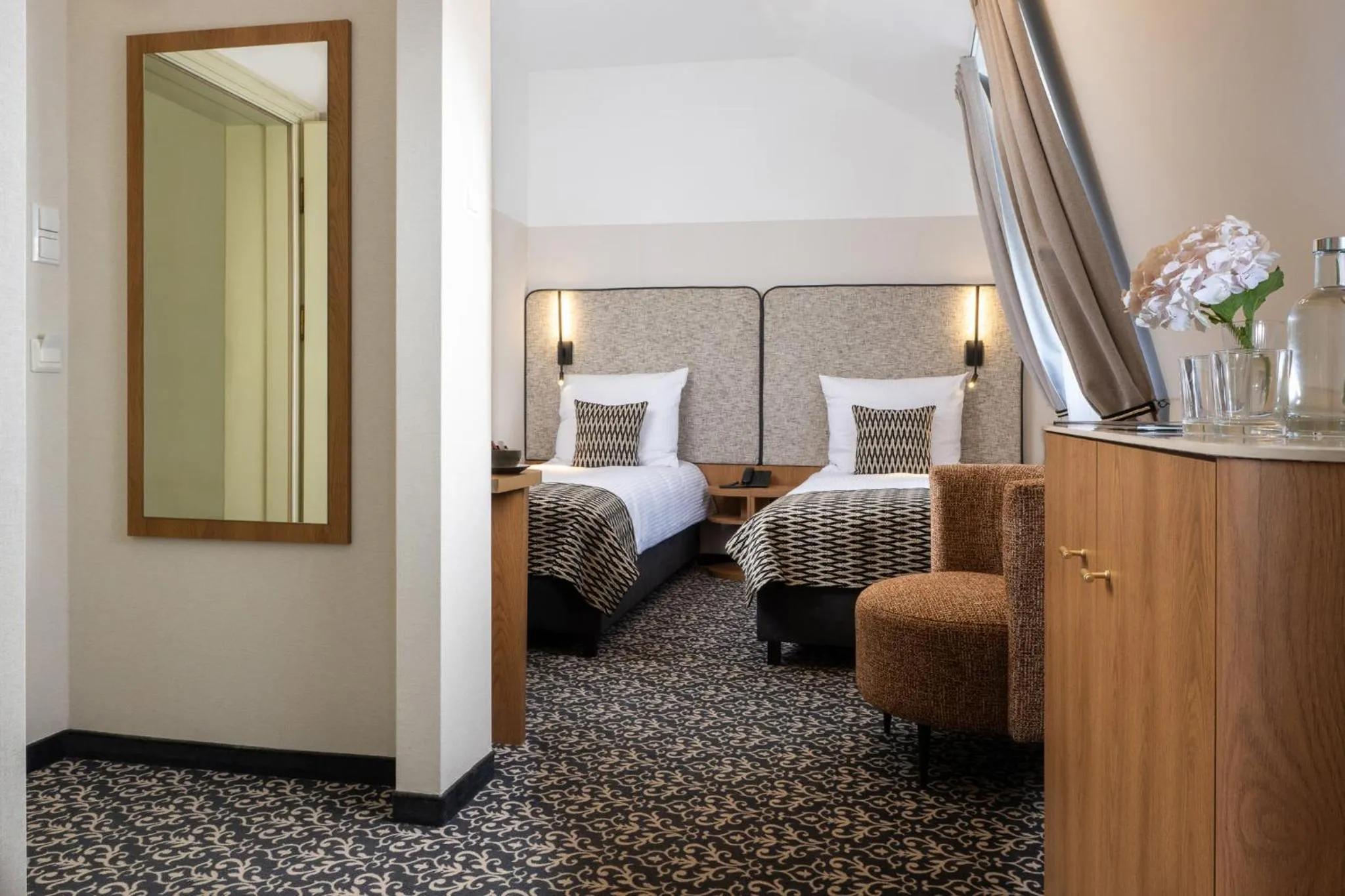 Bed in Hotel Palladian