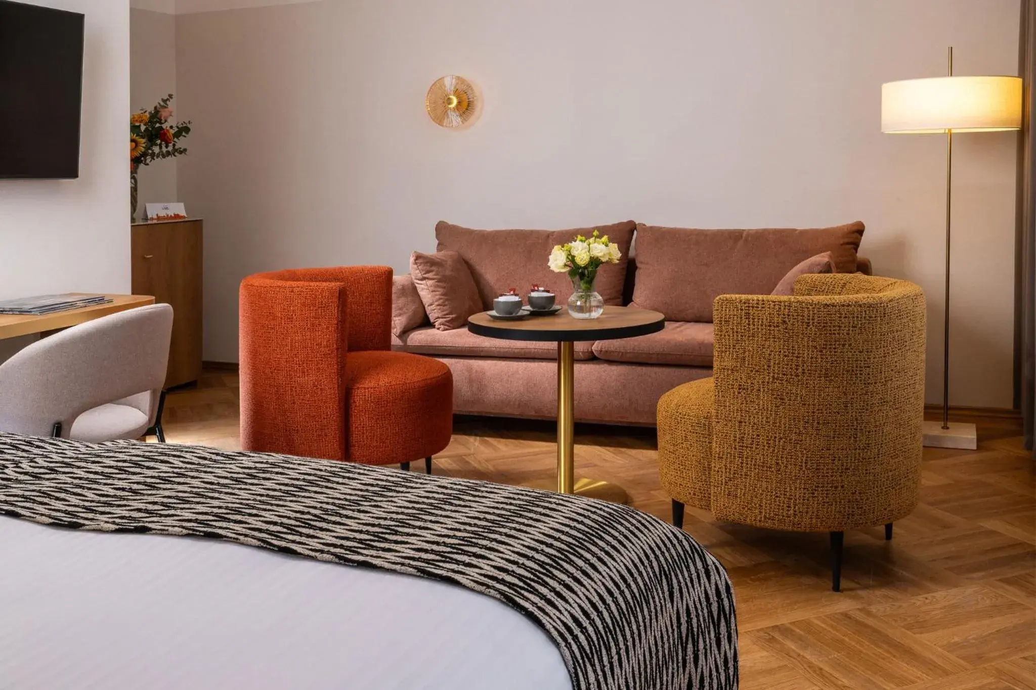 Living room, Bed in Hotel Palladian Living room, Bed in Hotel Palladian