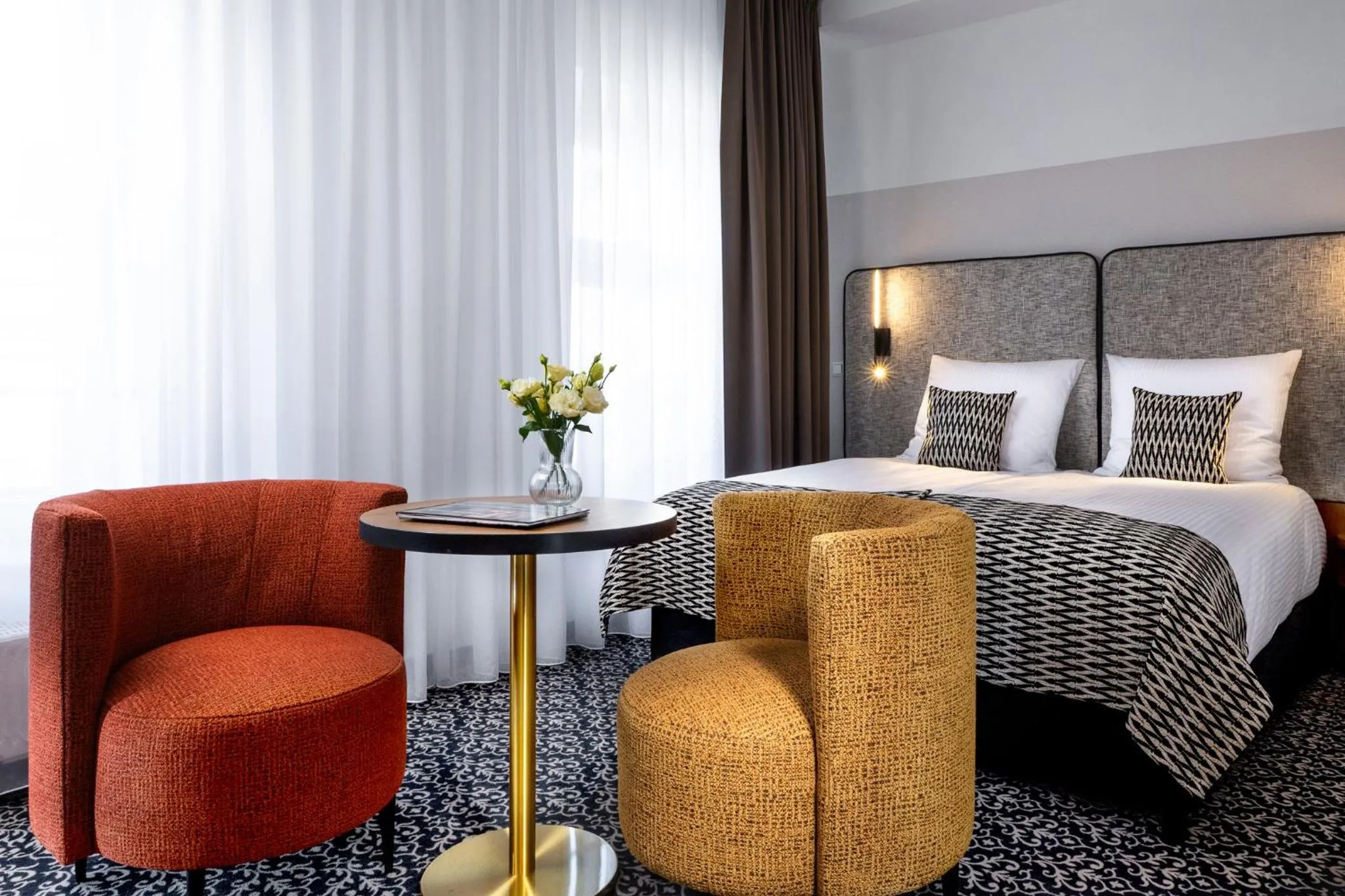 Bed in Hotel Palladian