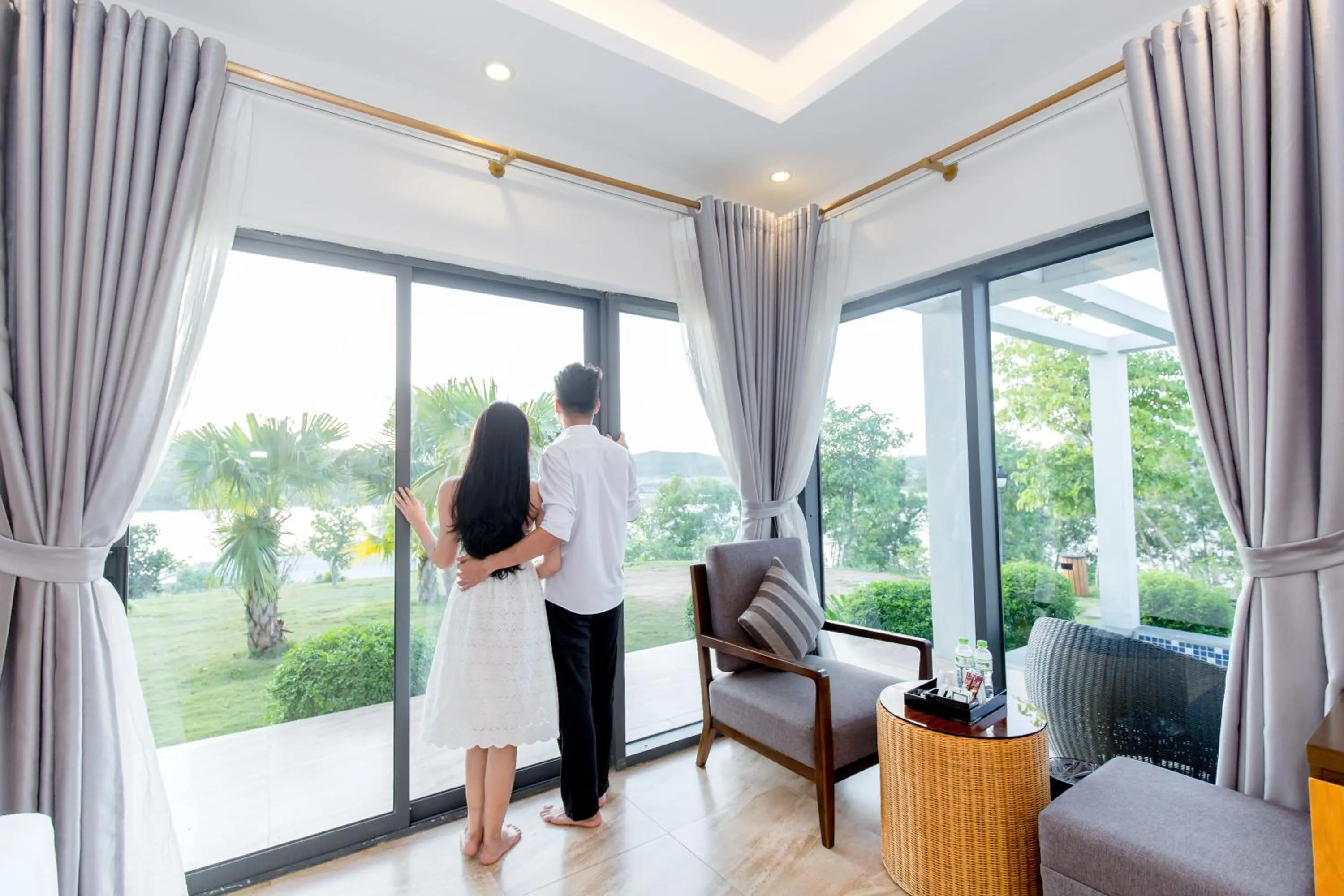 Garden view in Muong Thanh Luxury Dien Lam