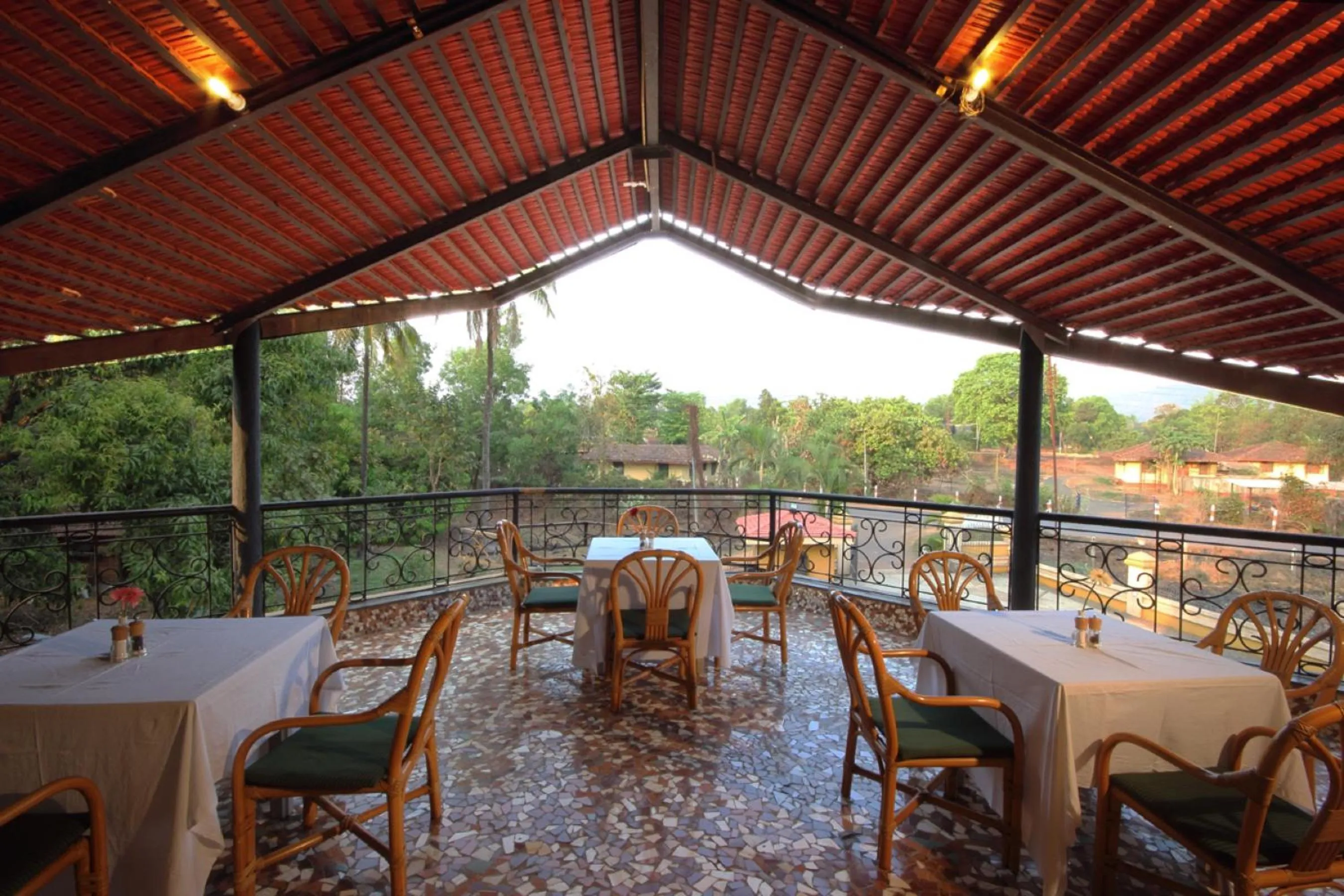 Patio in Konkan Crown Resort & Club